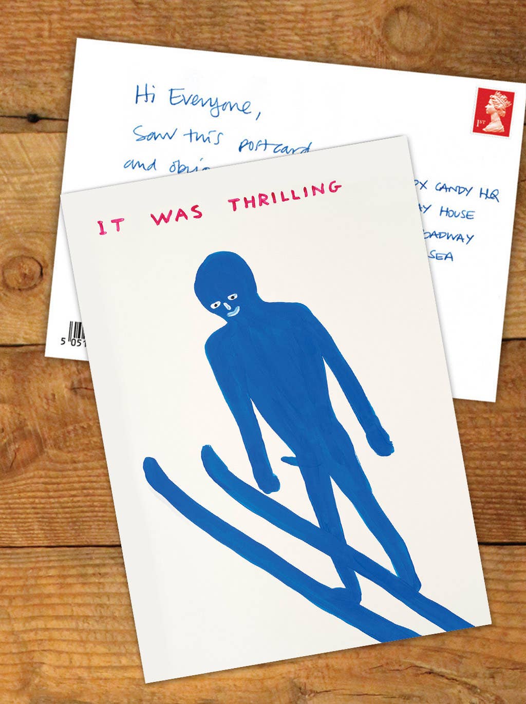 It Was Thrilling Postcard David Shrigley Postcard