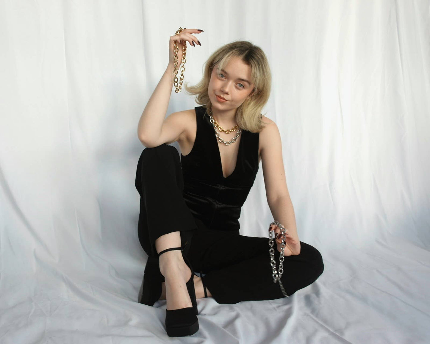 The Power Chain - Chunky Stainless Steel - Necklace : Silver