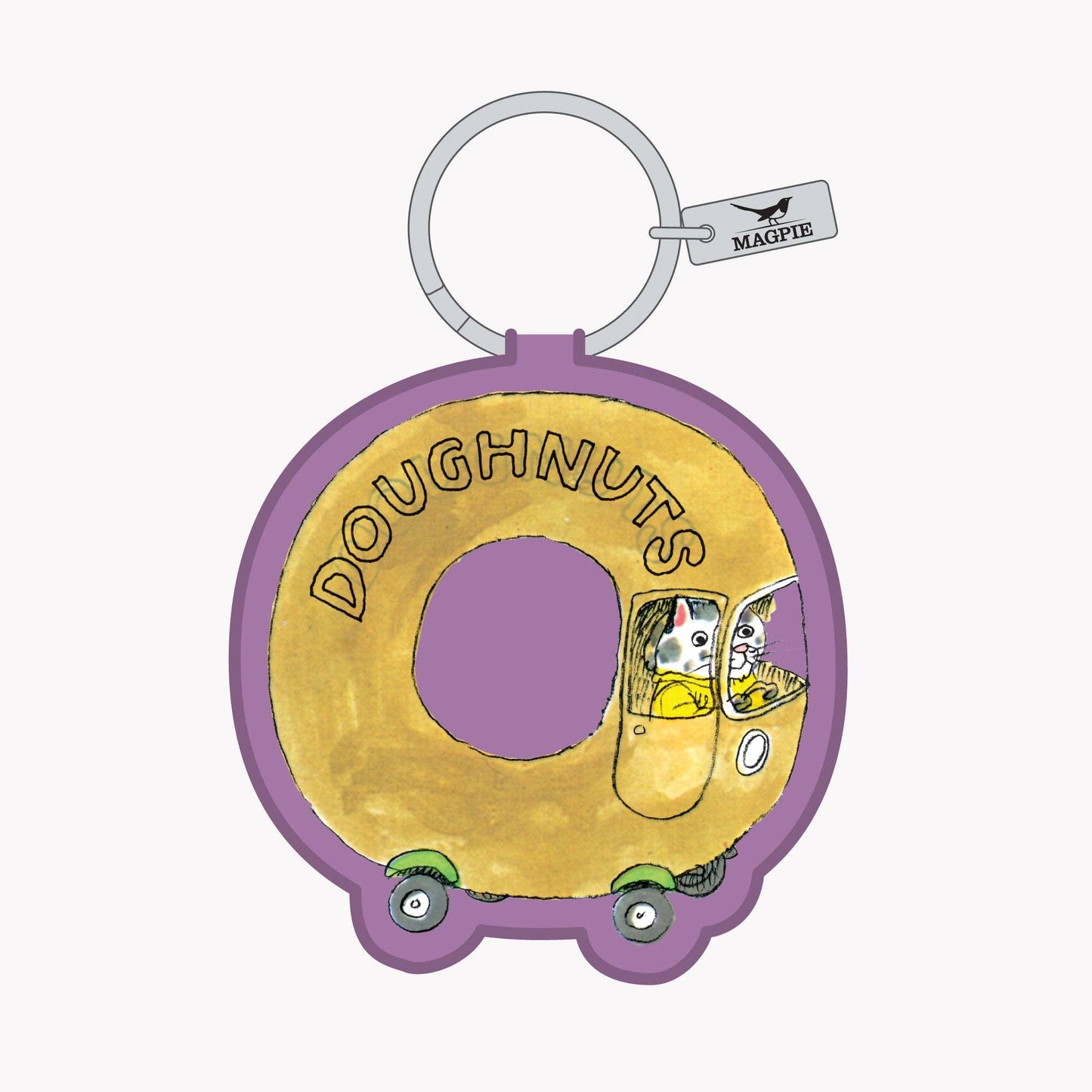 Magpie x Richard Scarry Doughnut Car Key Charm