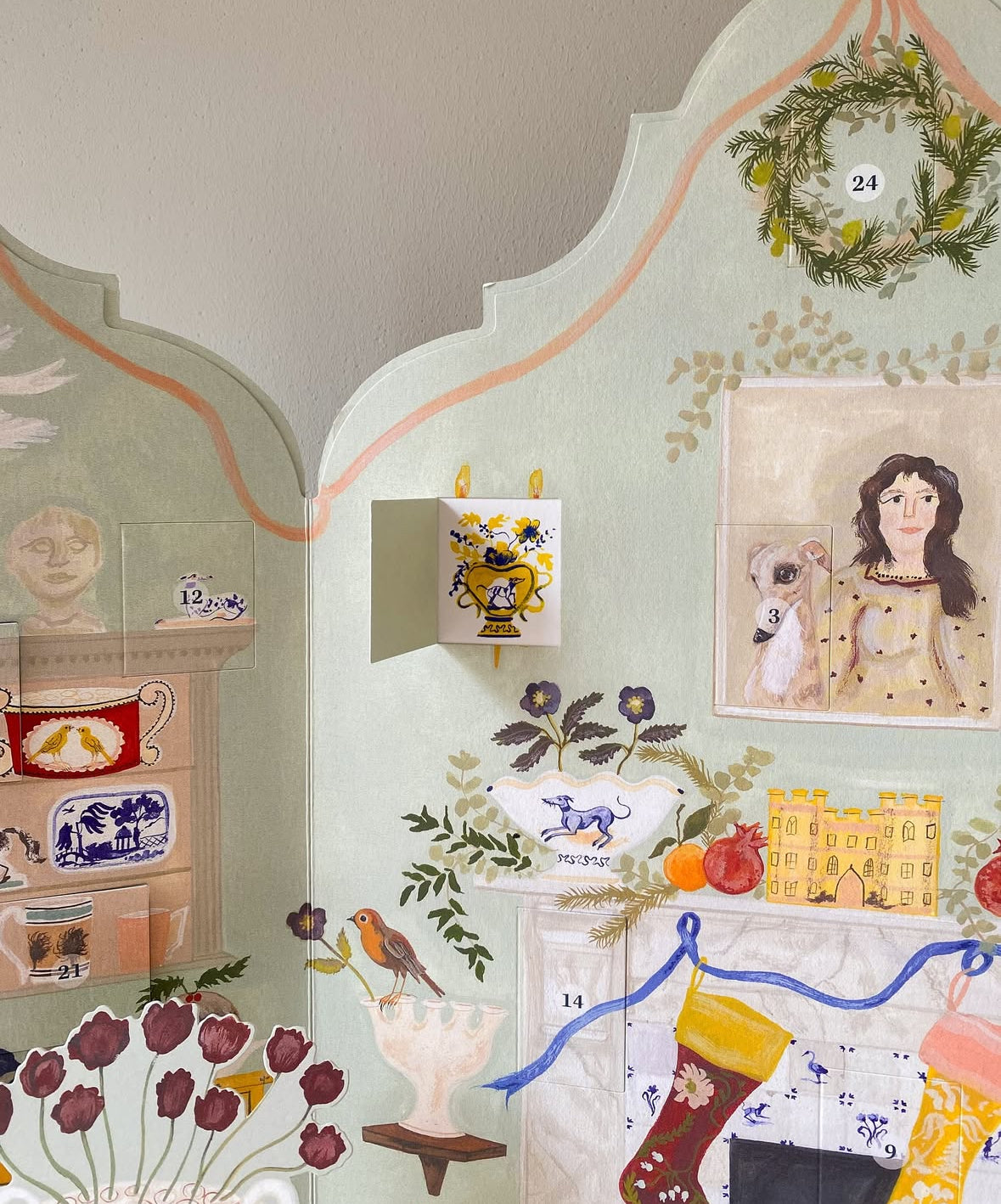 Dutch Gable Pop-Up Advent Calendar