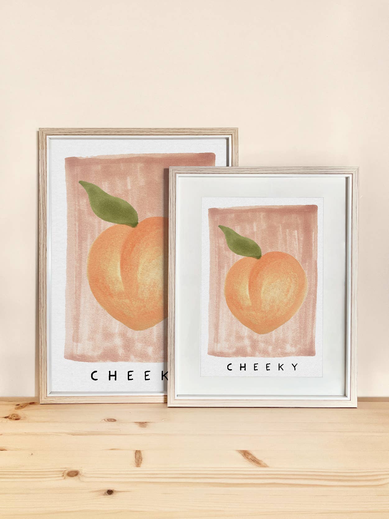 Cheeky Hand and Palm Art Print on Recycled Paper: A3