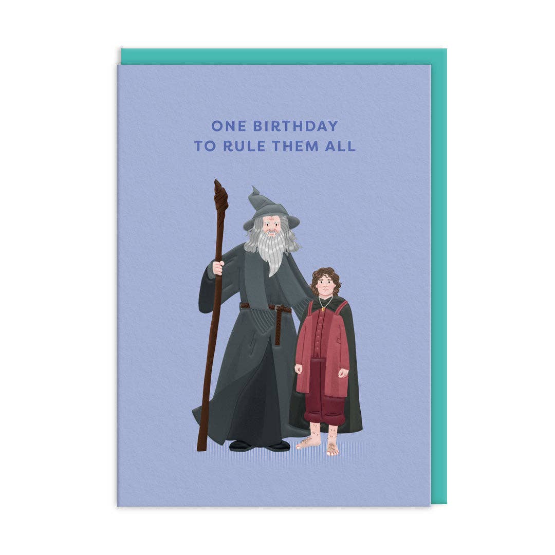 Gandalf and Frodo Greeting Card