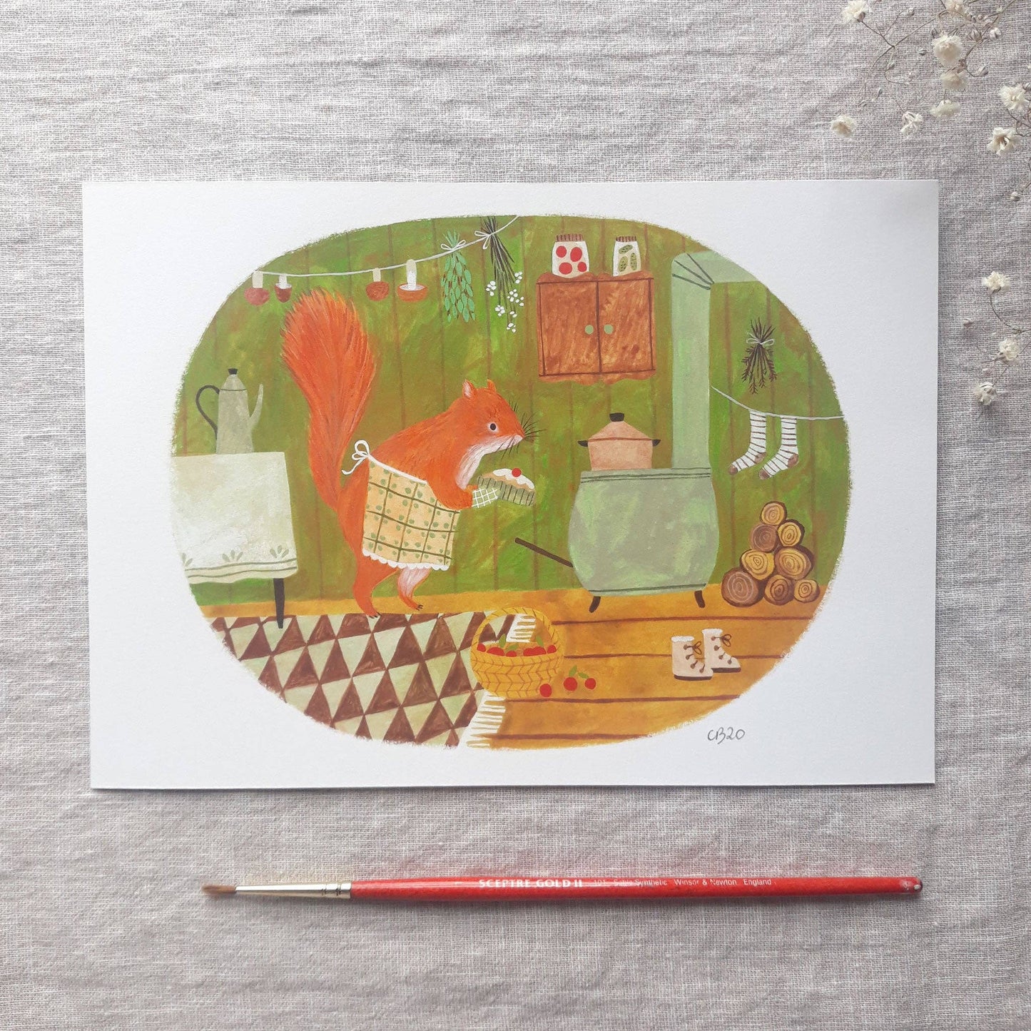 Squirrel A5 print