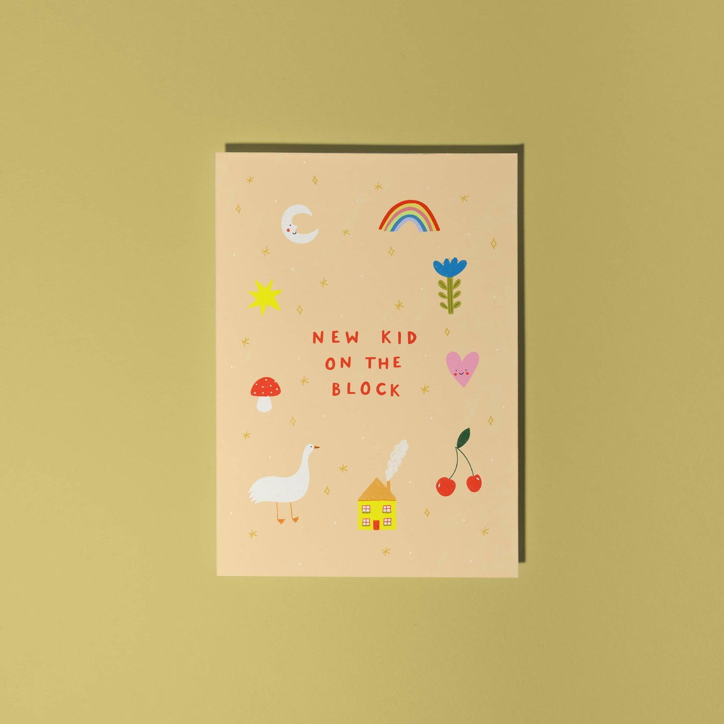 New Kid On The Block Baby Card | Unisex New Baby Card