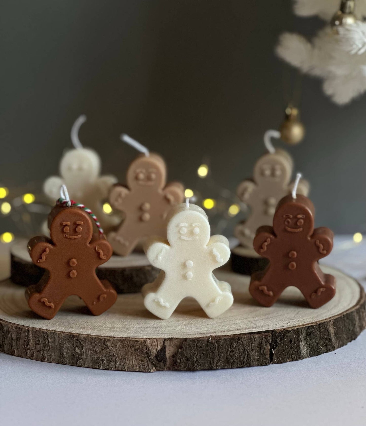 Soy Wax Gingerbread Candle / Seasonal Gift /Christmas Candle: Brown / Gingerbread