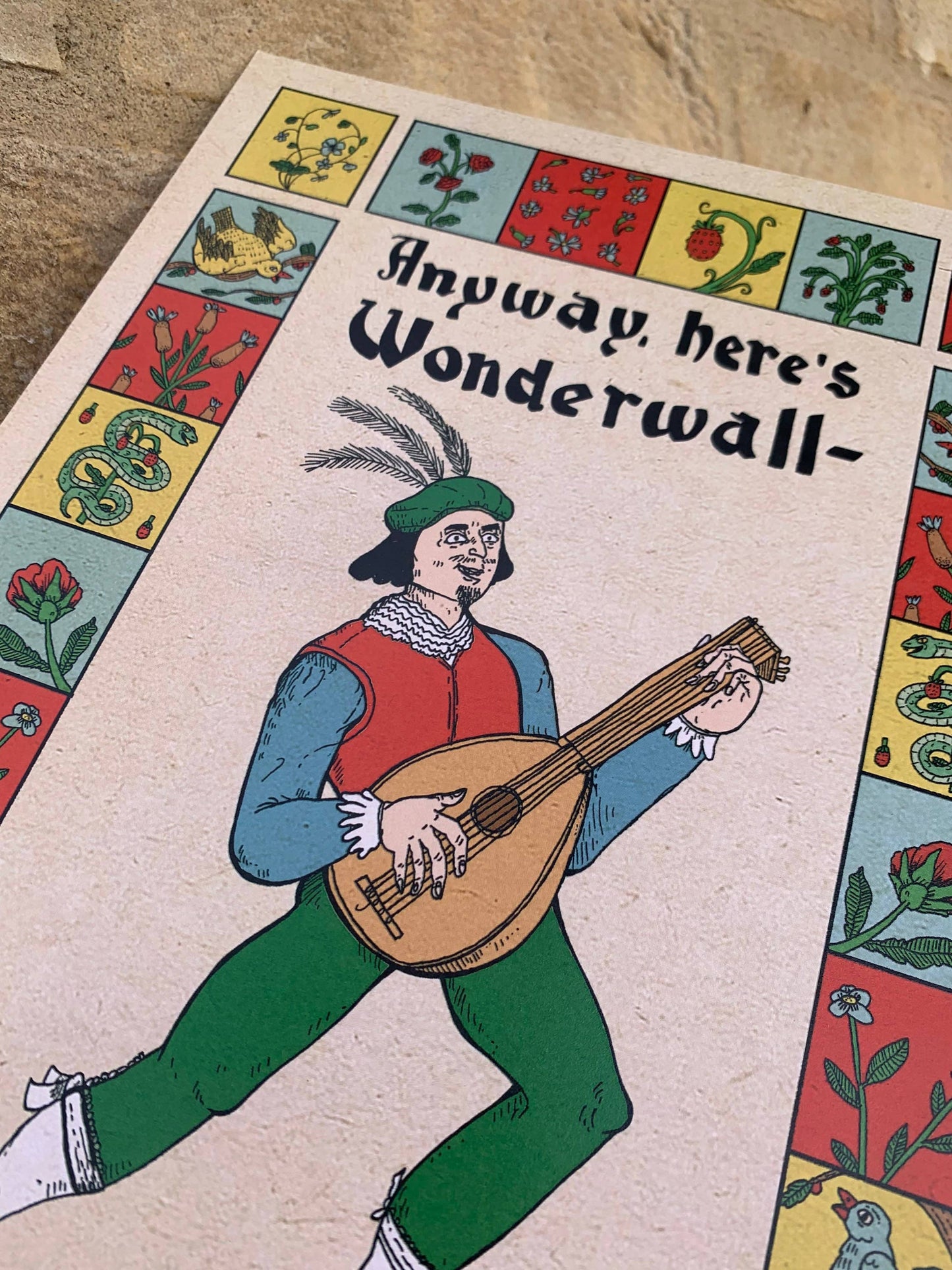 Wonderwall Bardcore Medieval A4 Laser Print