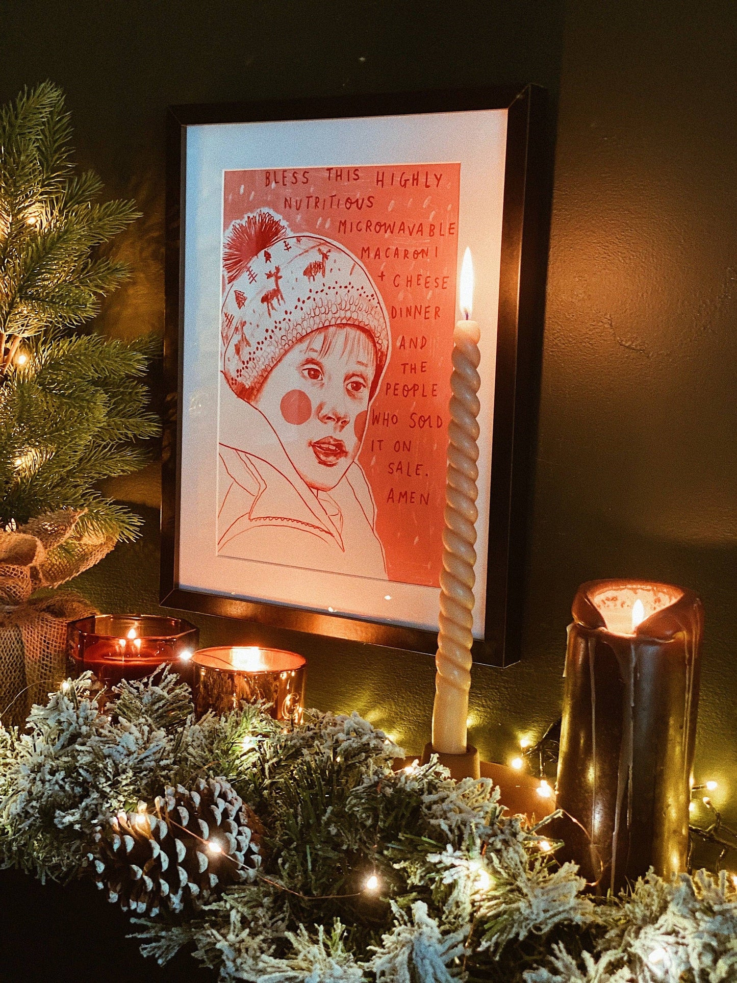 Home Alone A4 Art Print