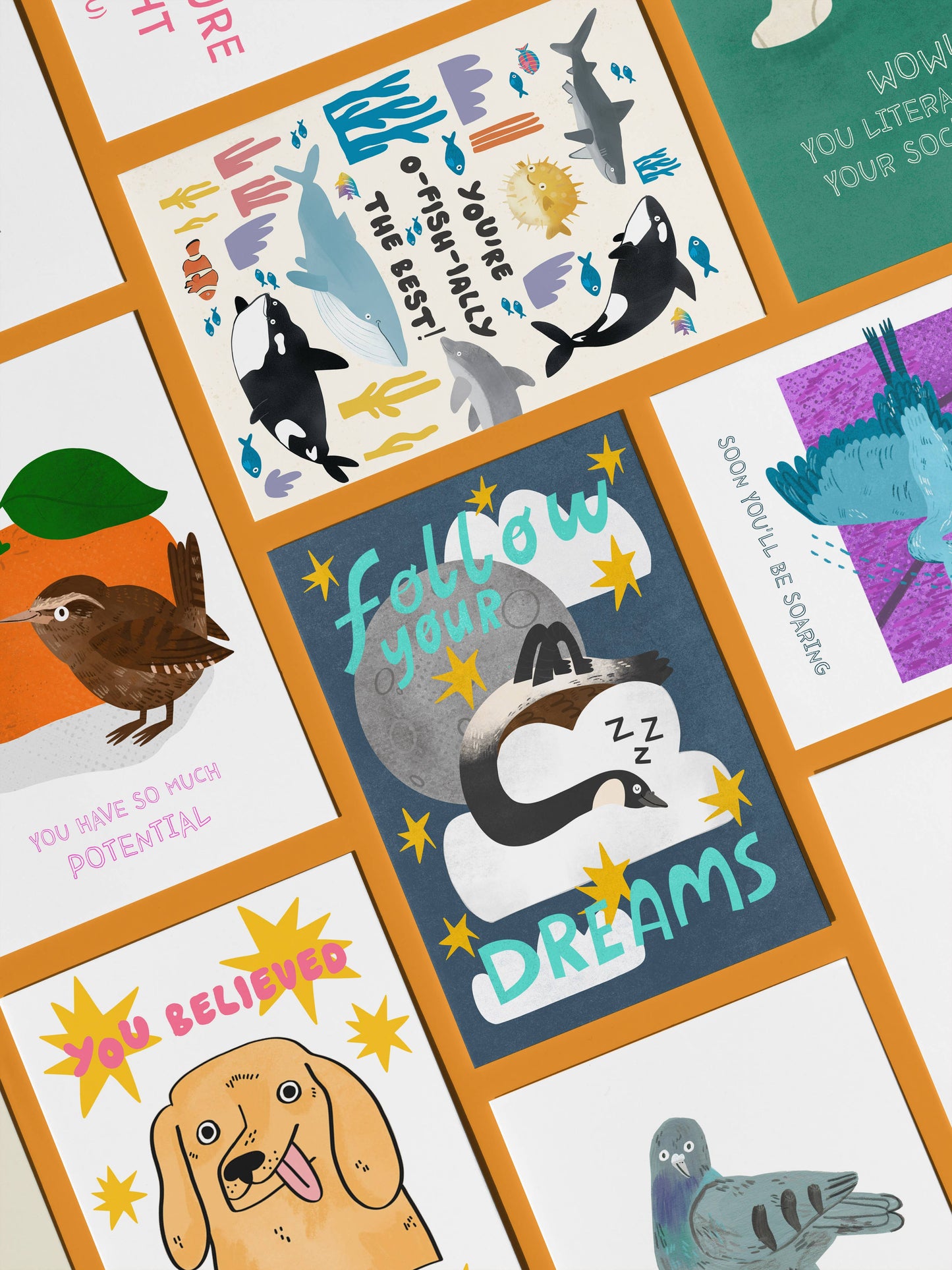 Follow Your Dreams - Goose A6 Greetings Card