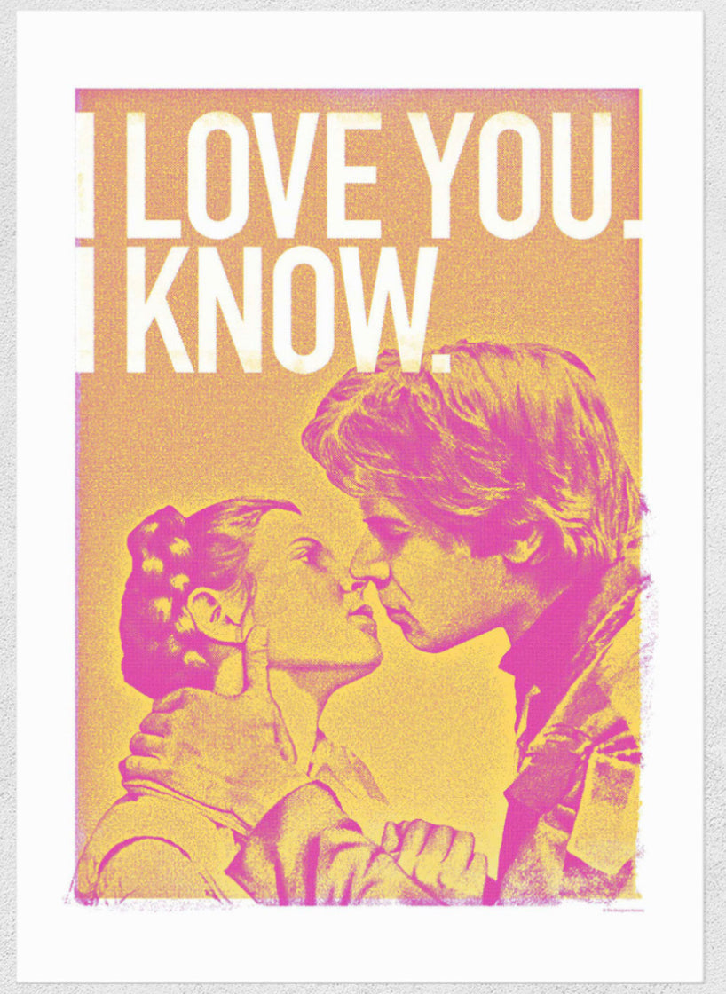 ‘I know’ Han Leïa A3 Art Print