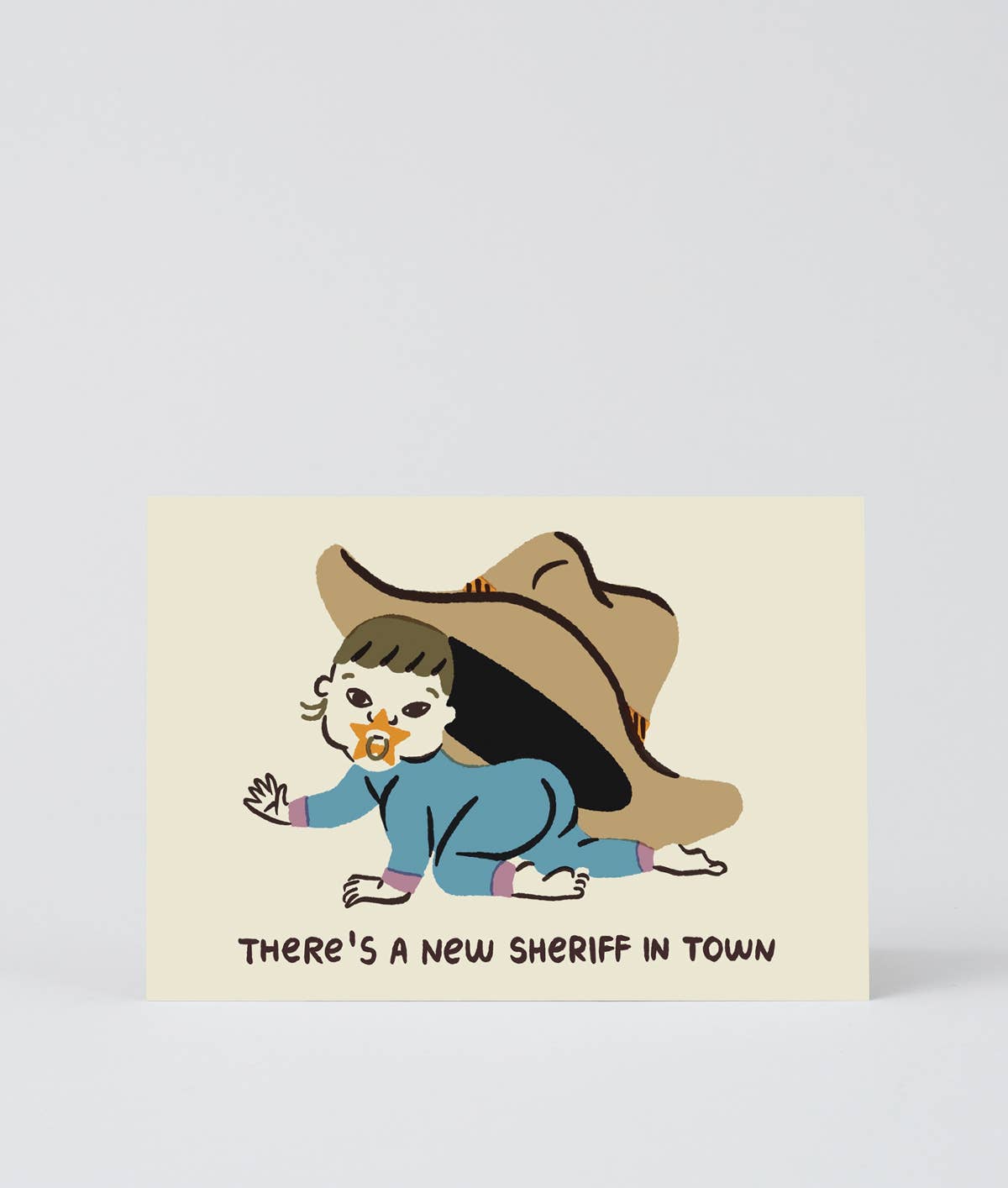 There's a New Sheriff In Town Baby Card
