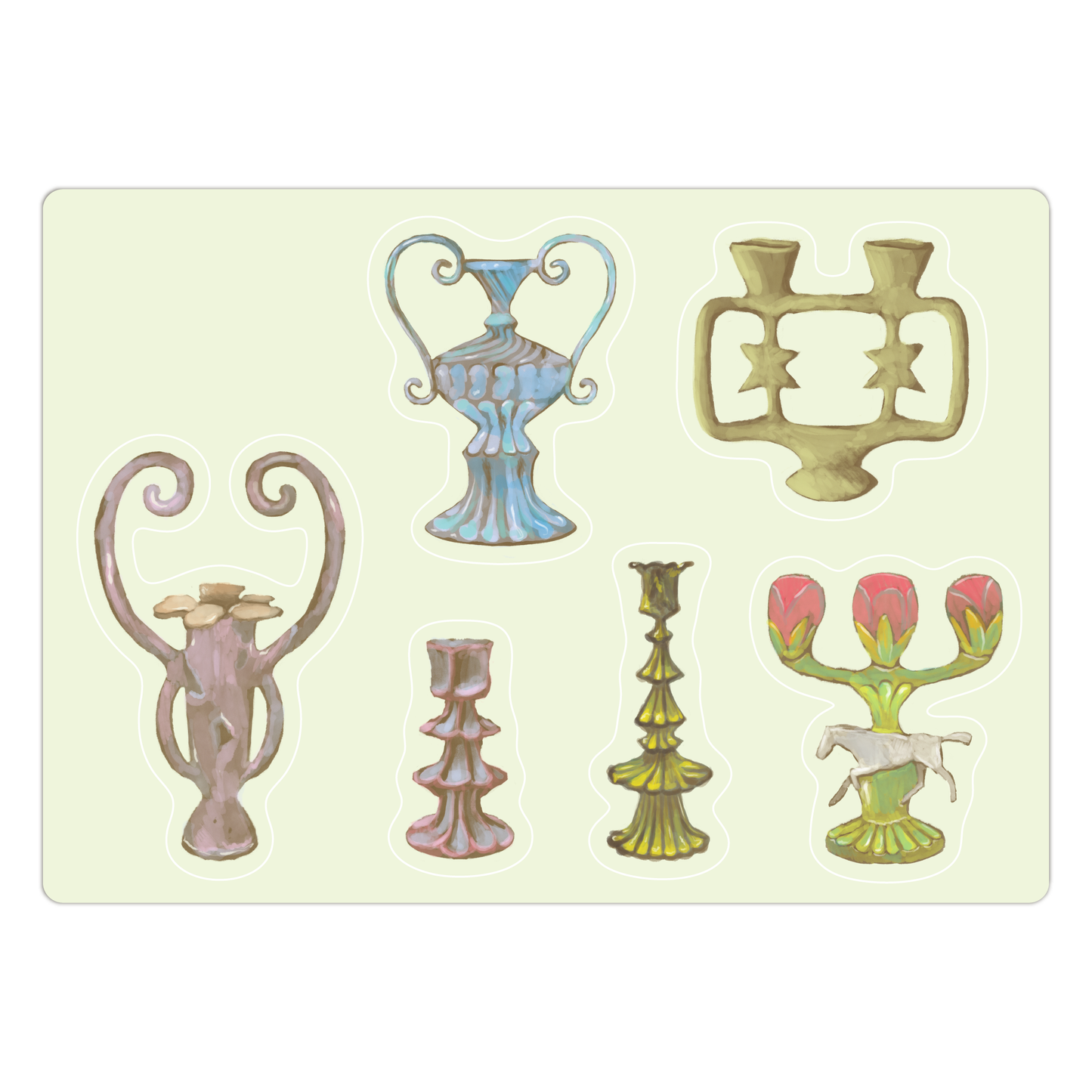 Ceramic Vases Sticker Sheet