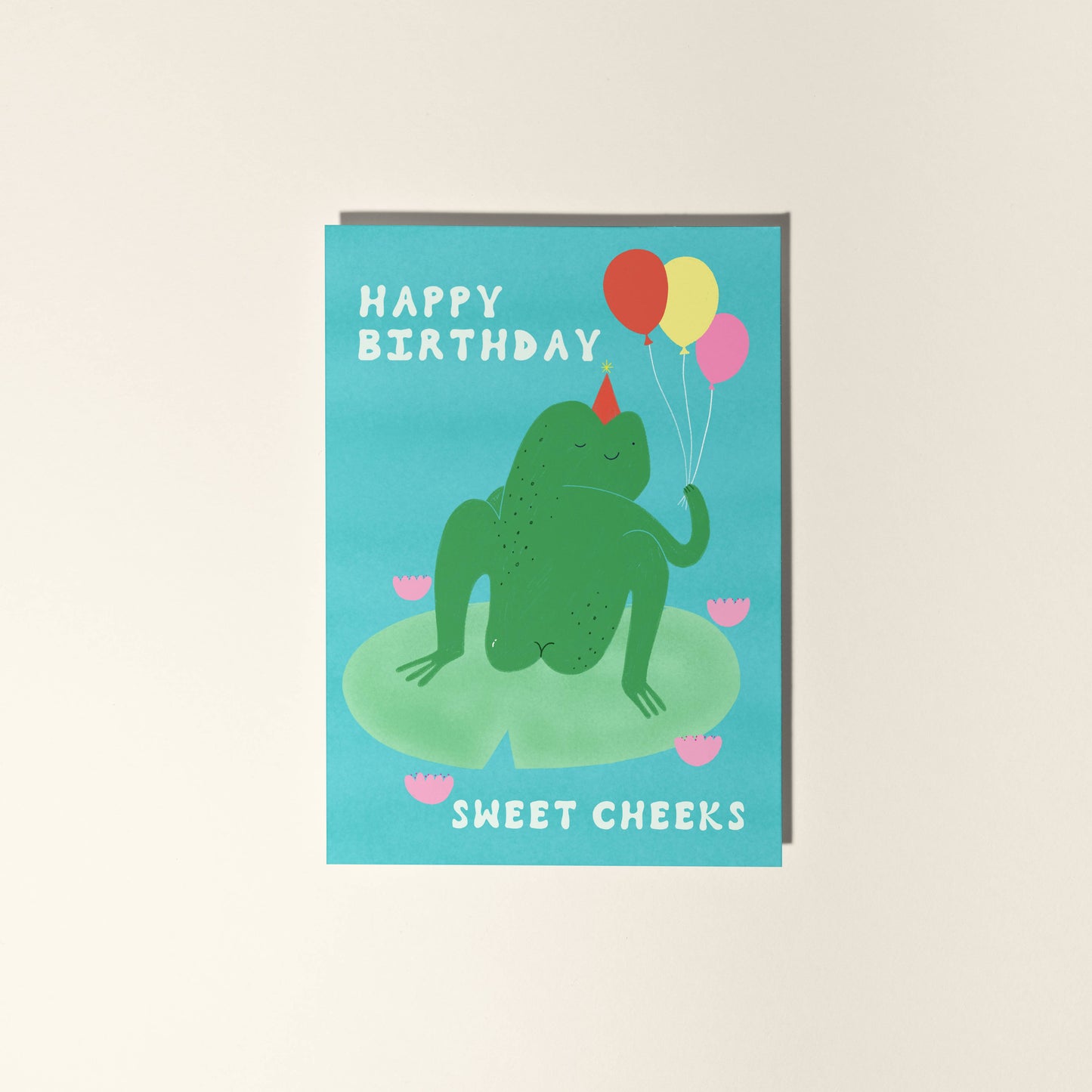 Sweet Cheeks Frog Birthday Card | Cheeky Frog Card