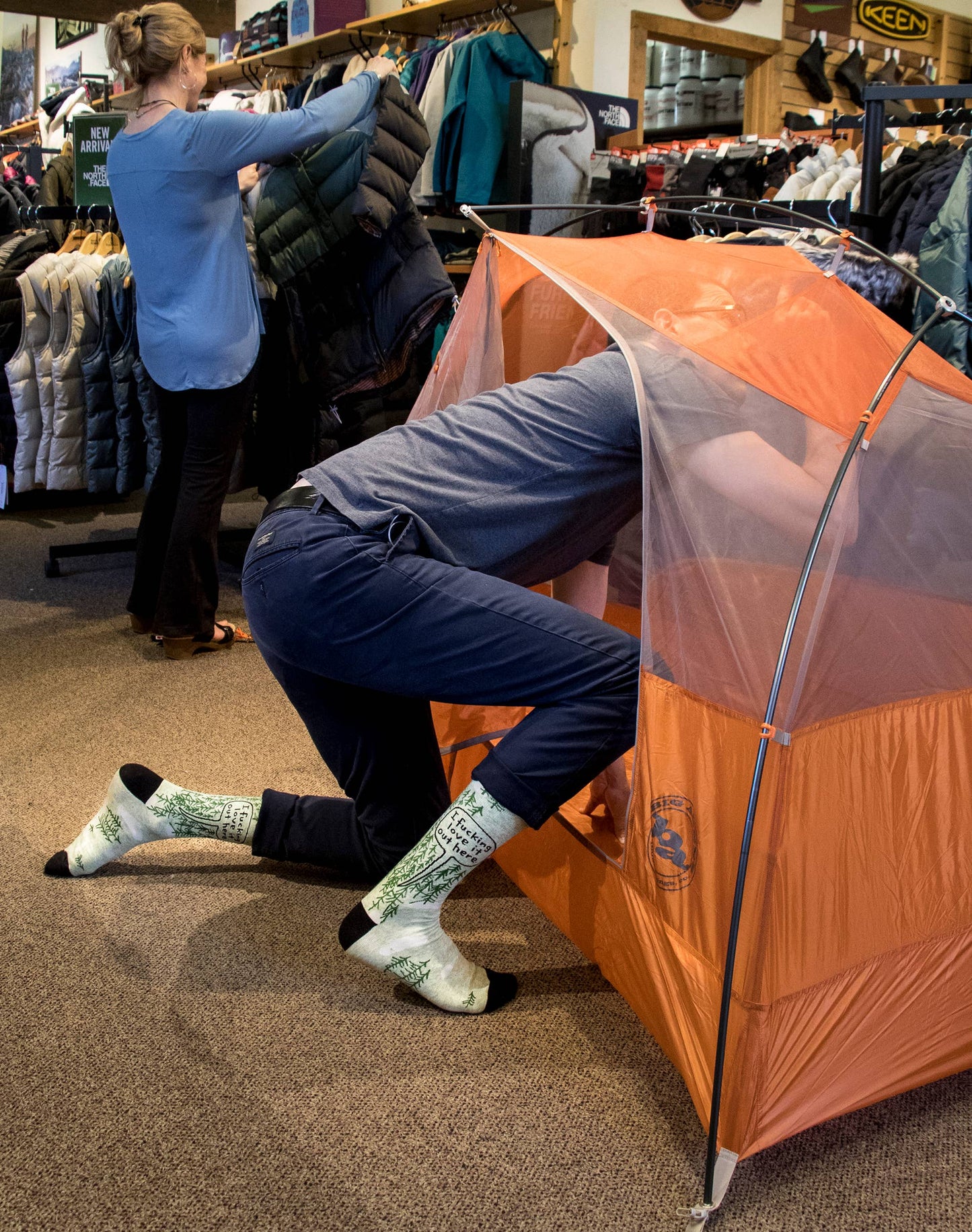 I Fucking Love It Out Here Men's Socks