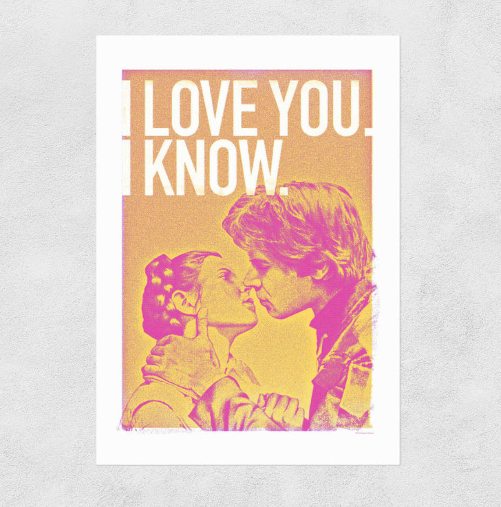 ‘I know’ Han Leïa A3 Art Print