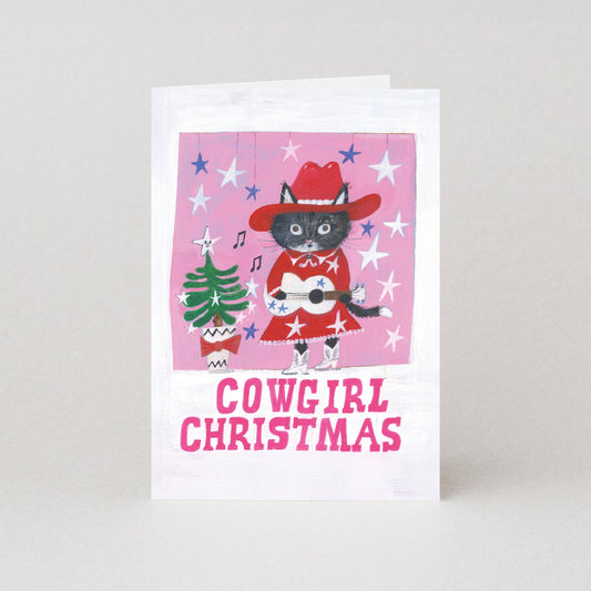 Cowgirl Christmas - Christmas Card by Moggshop