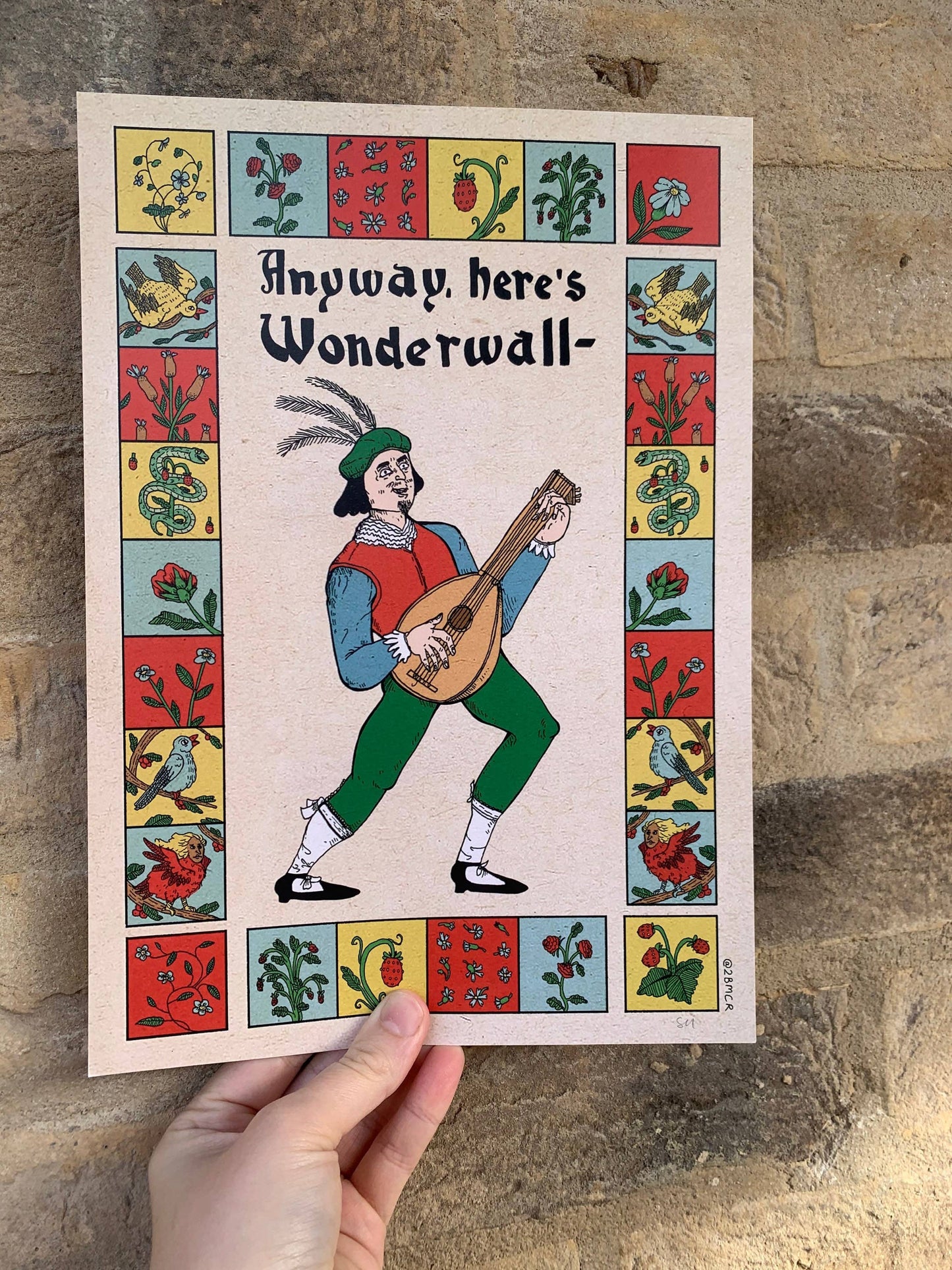 Wonderwall Bardcore Medieval A4 Laser Print