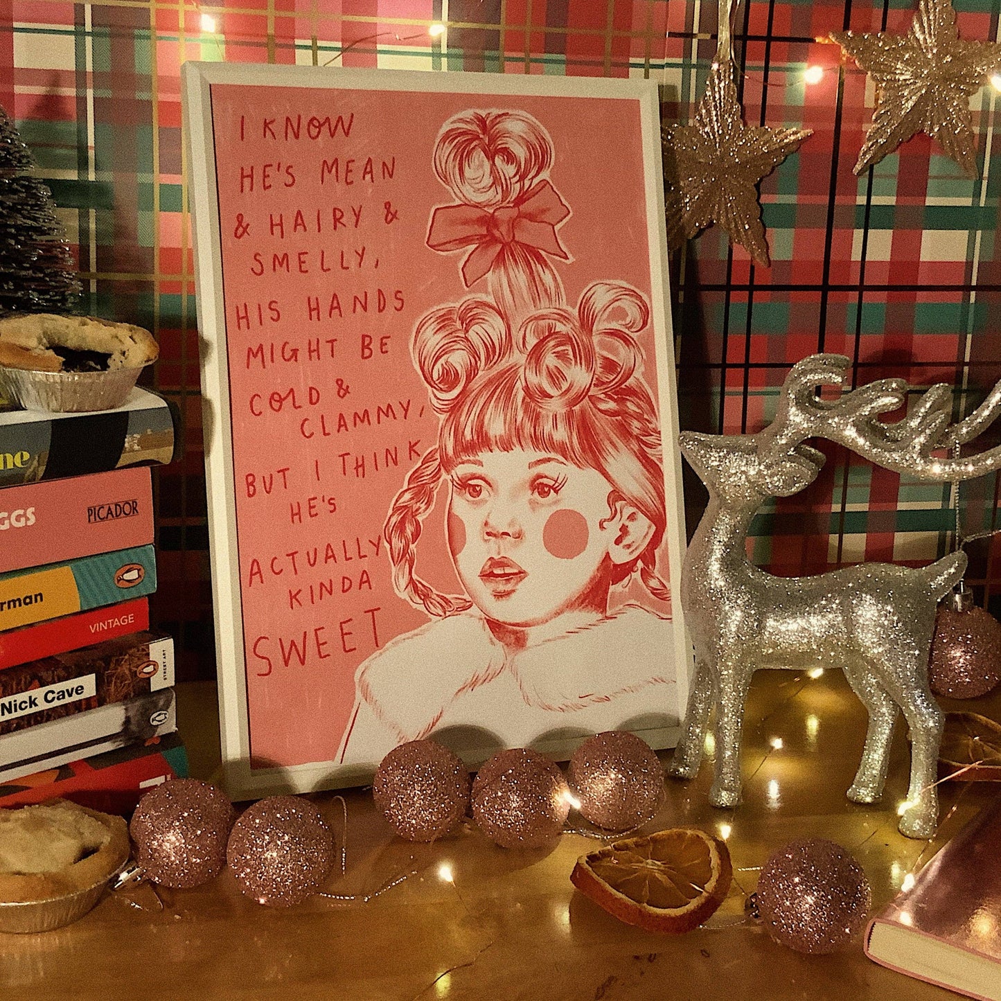 'Cindy Lou Who' A4 Christmas Art Print