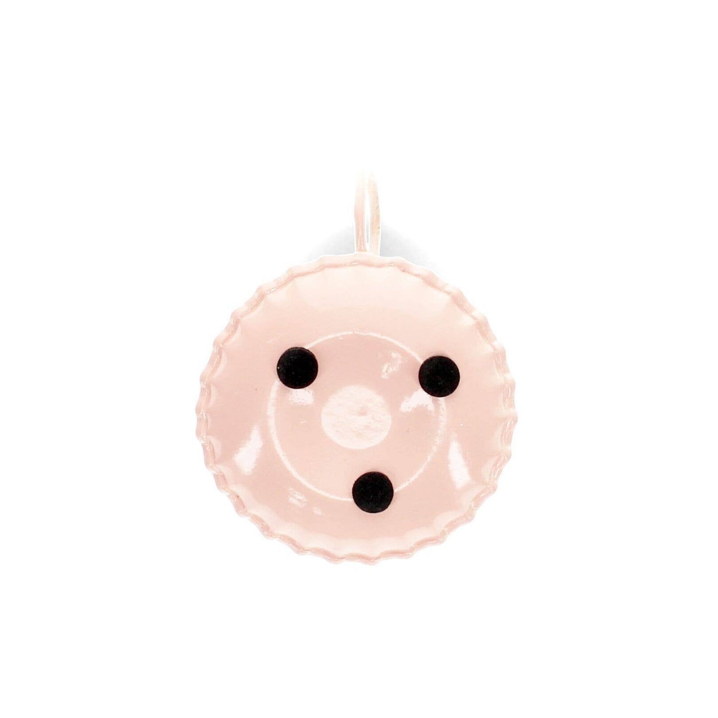 Enamel Chamberstick Candle Holder - Pink