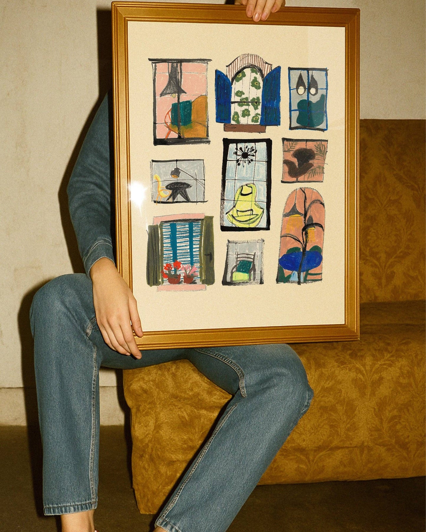 Blue Windows Print: A3