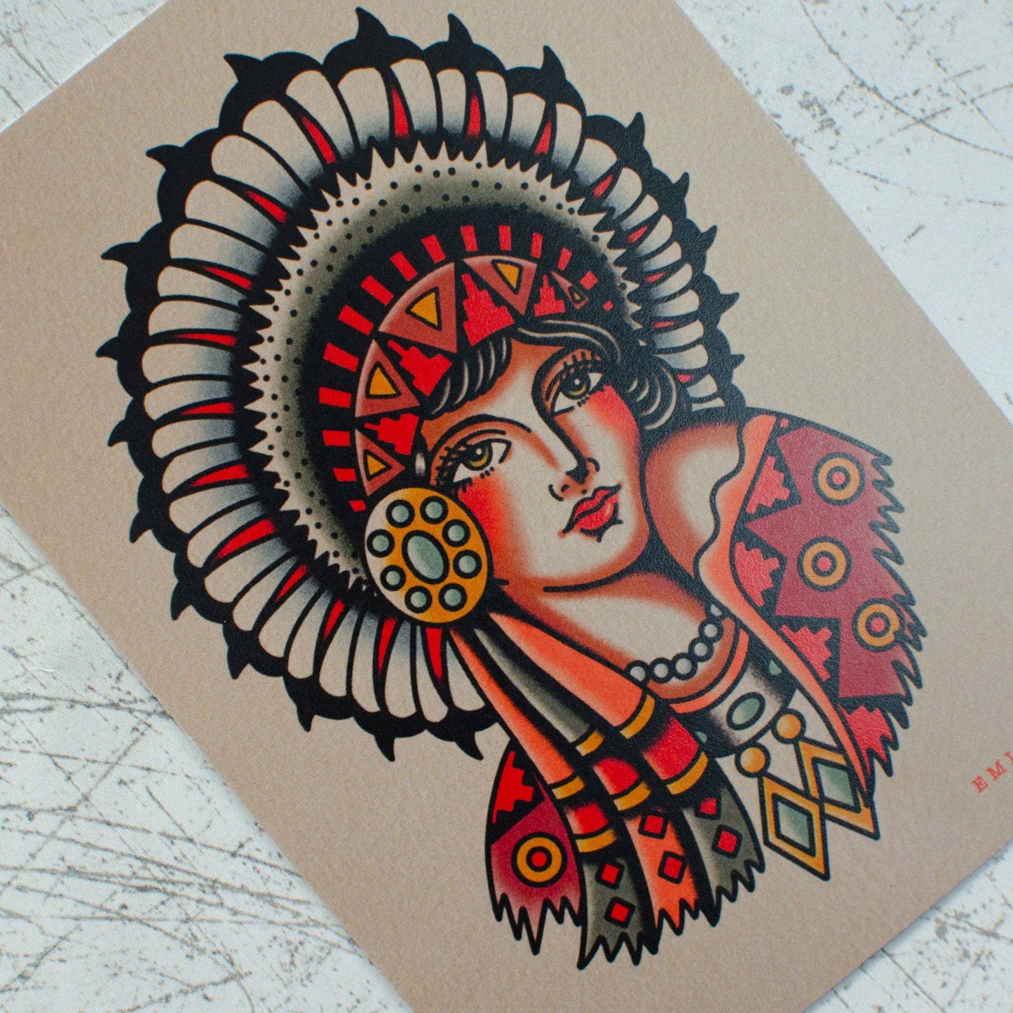 Iowa Native A6 Art Print