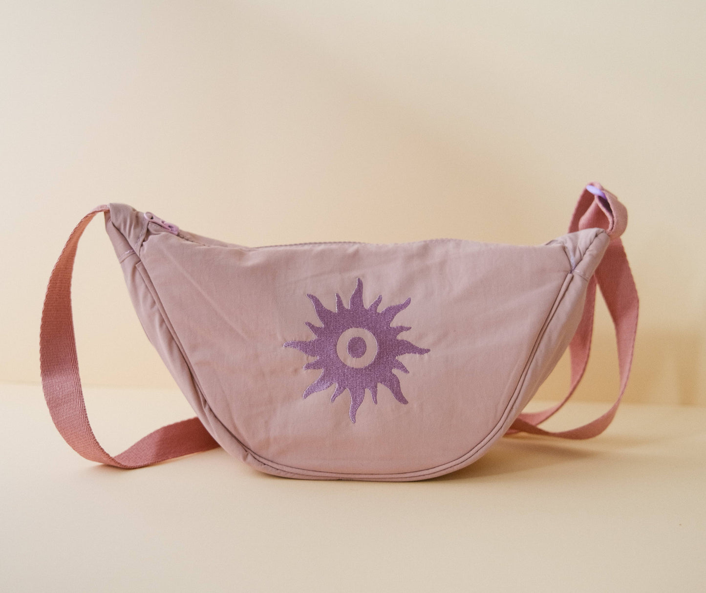 Nylon Sling Bag in 90s Lilac