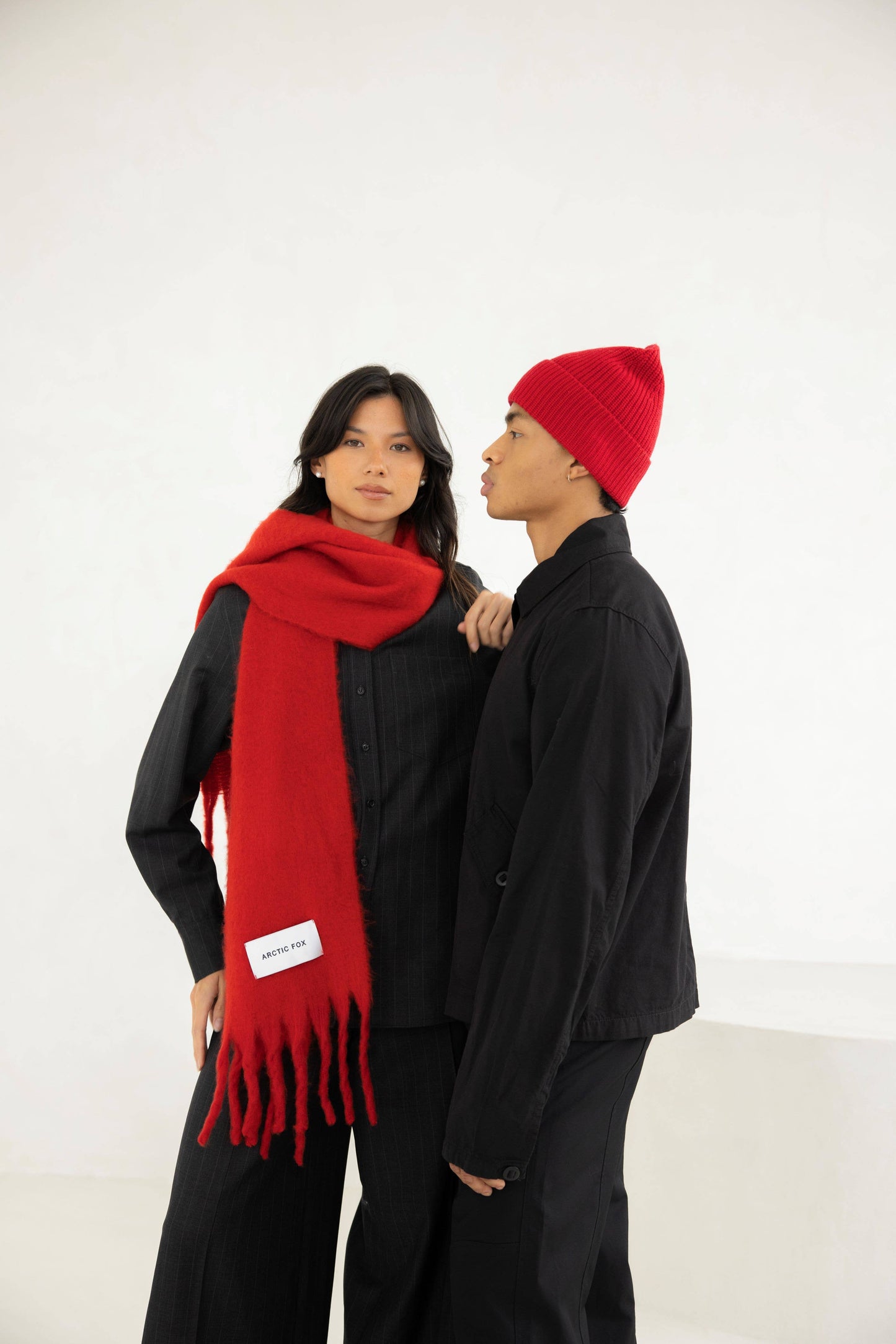 The Stockholm Scarf - 100% Recycled - Crimson Red - AW25
