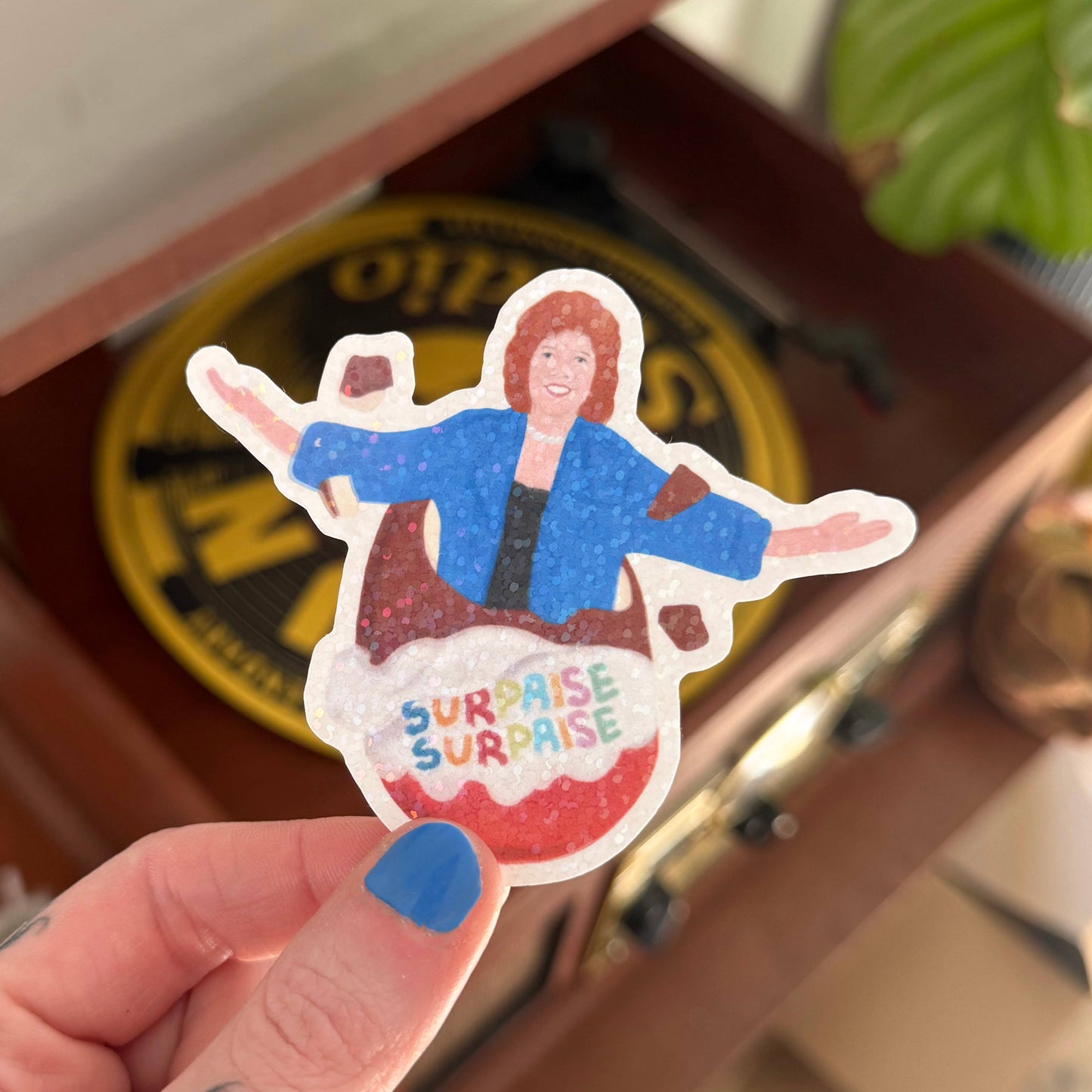 Surprise Surprise Vinyl Sticker | Glossy Laptop Sticker