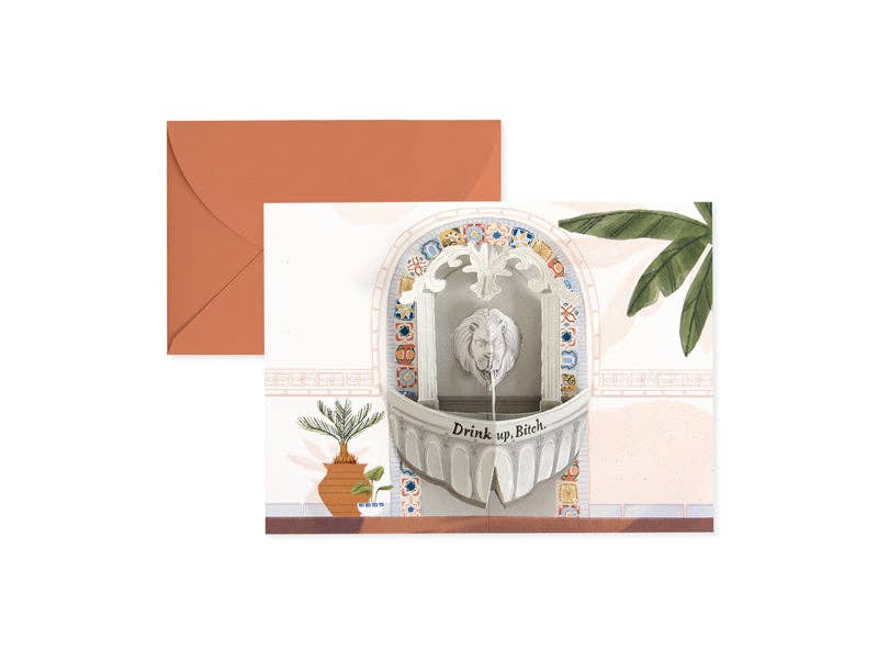 Fountain of Youth 3D Pop Up Birthday Card