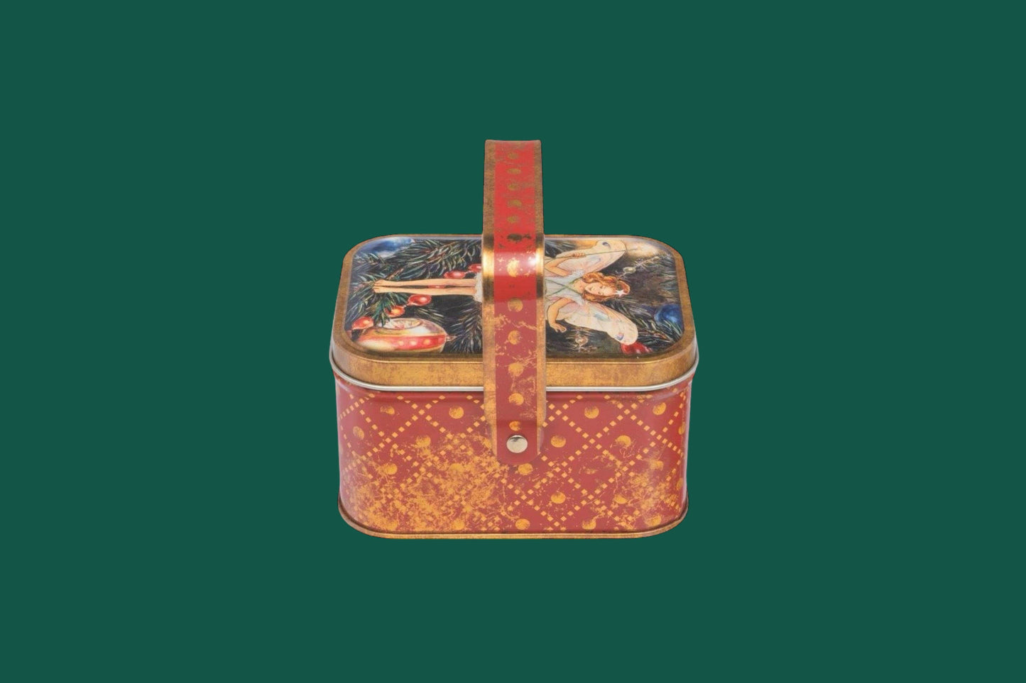 Flower Fairies - Christmas Tin Basket with Vegan Sweets