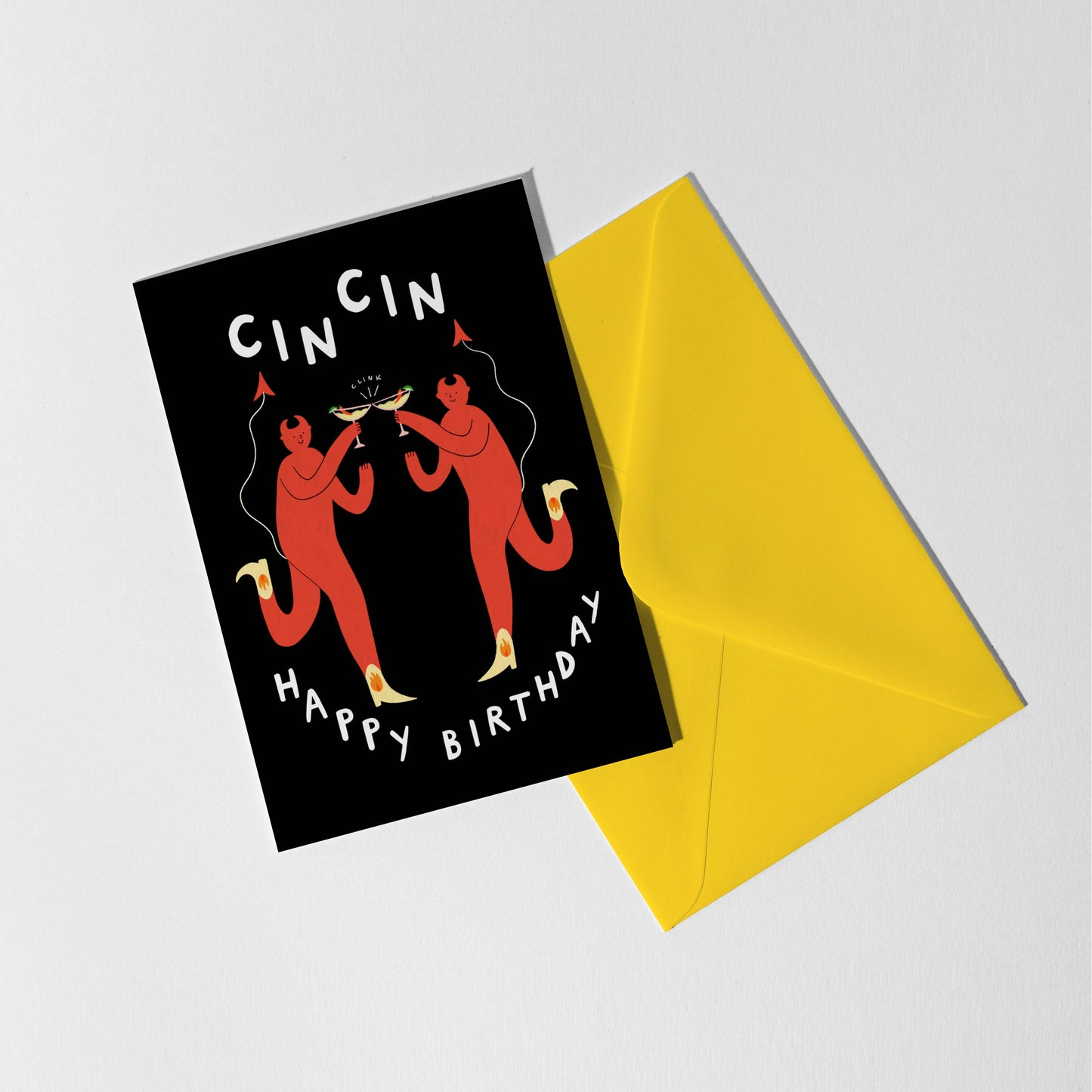 Cin Cin Cocktail Birthday Card | Margarita Card | Devils