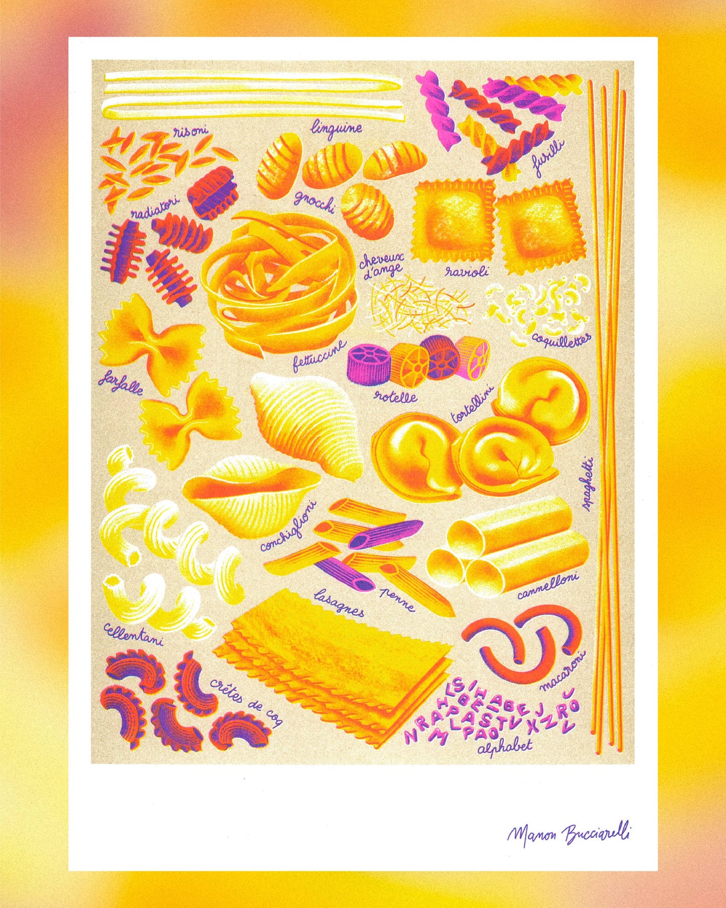 A3 Poster - Manon Bucciarelli - Pasta