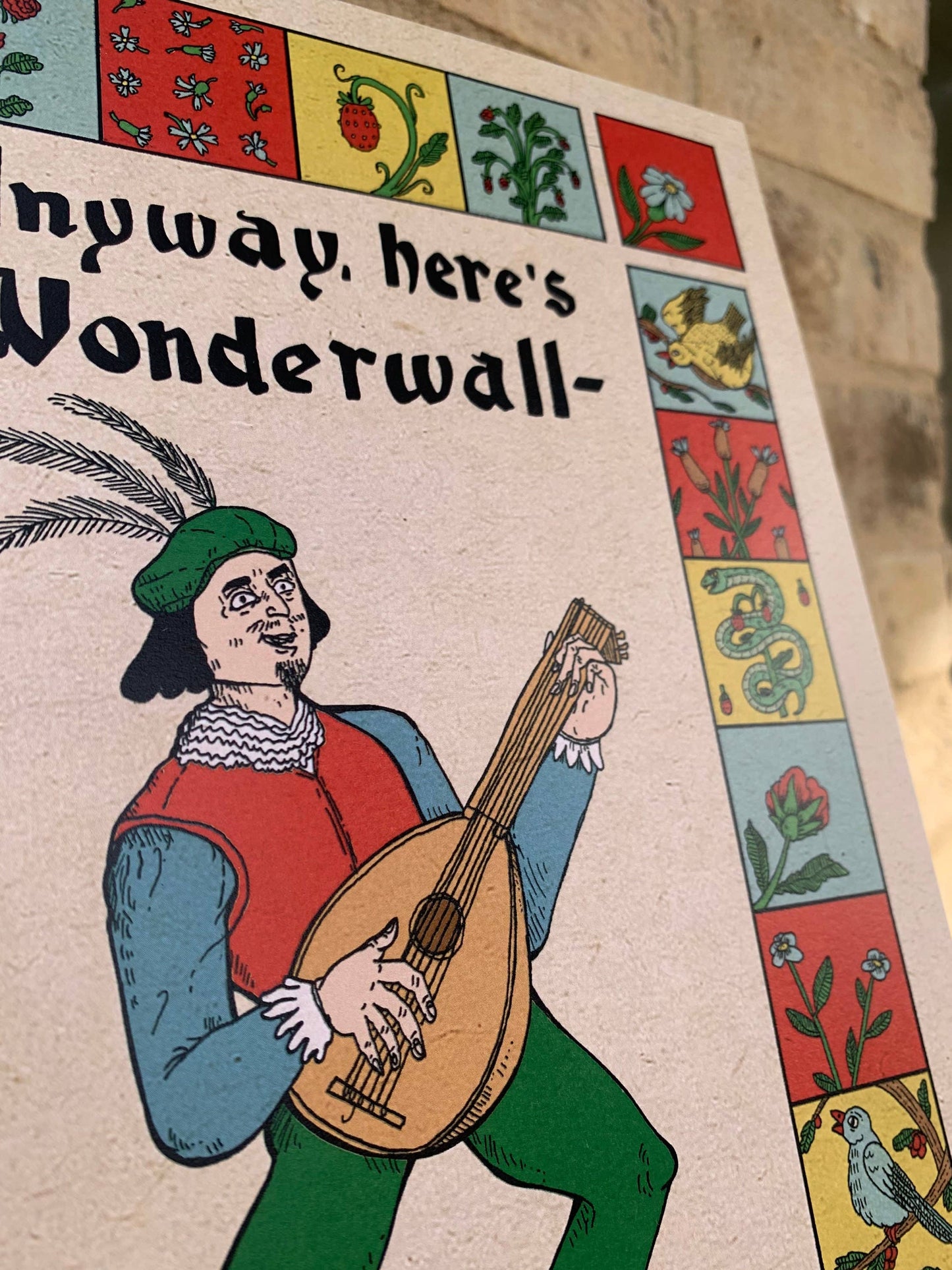 Wonderwall Bardcore Medieval A4 Laser Print