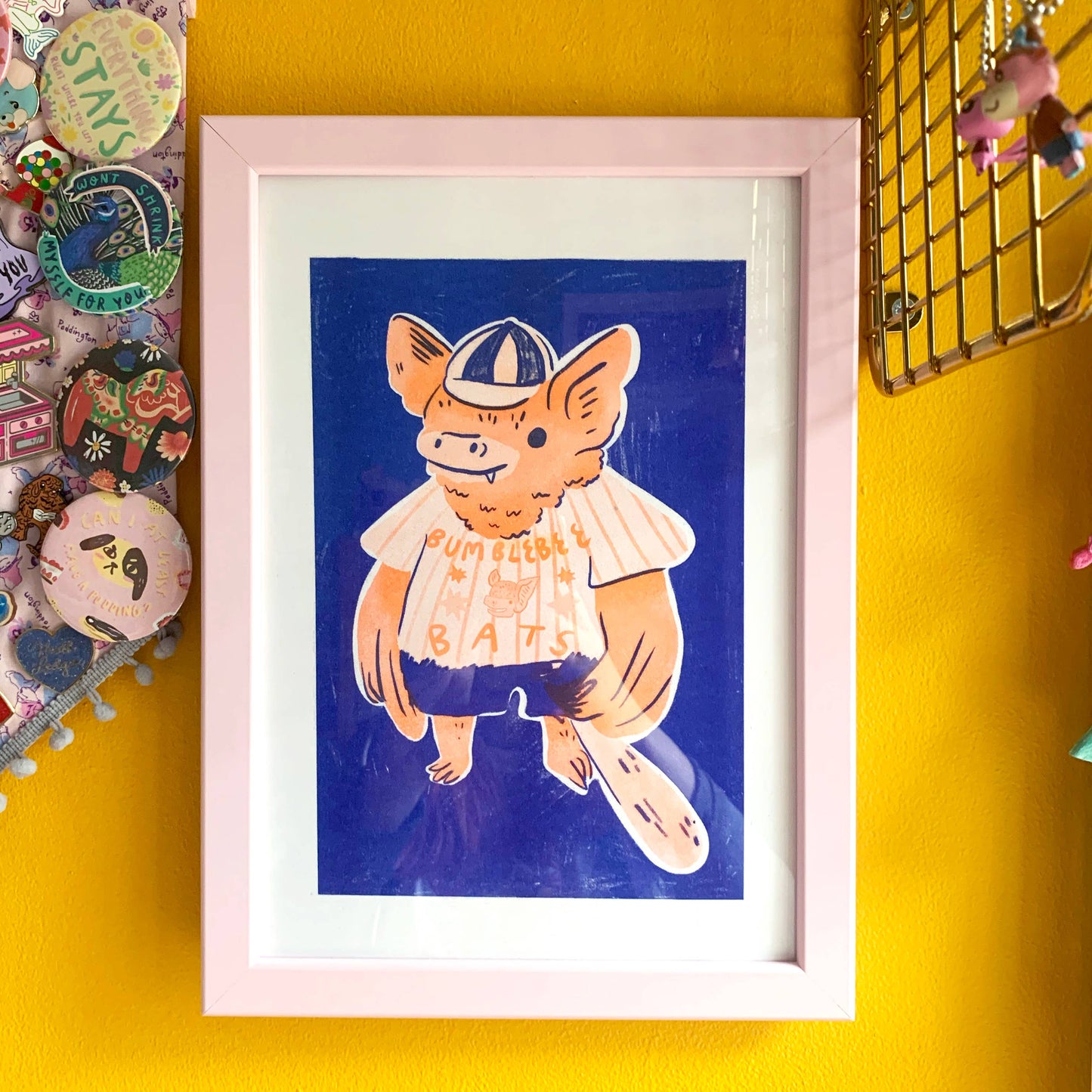 Bumblebee Bats Riso Print