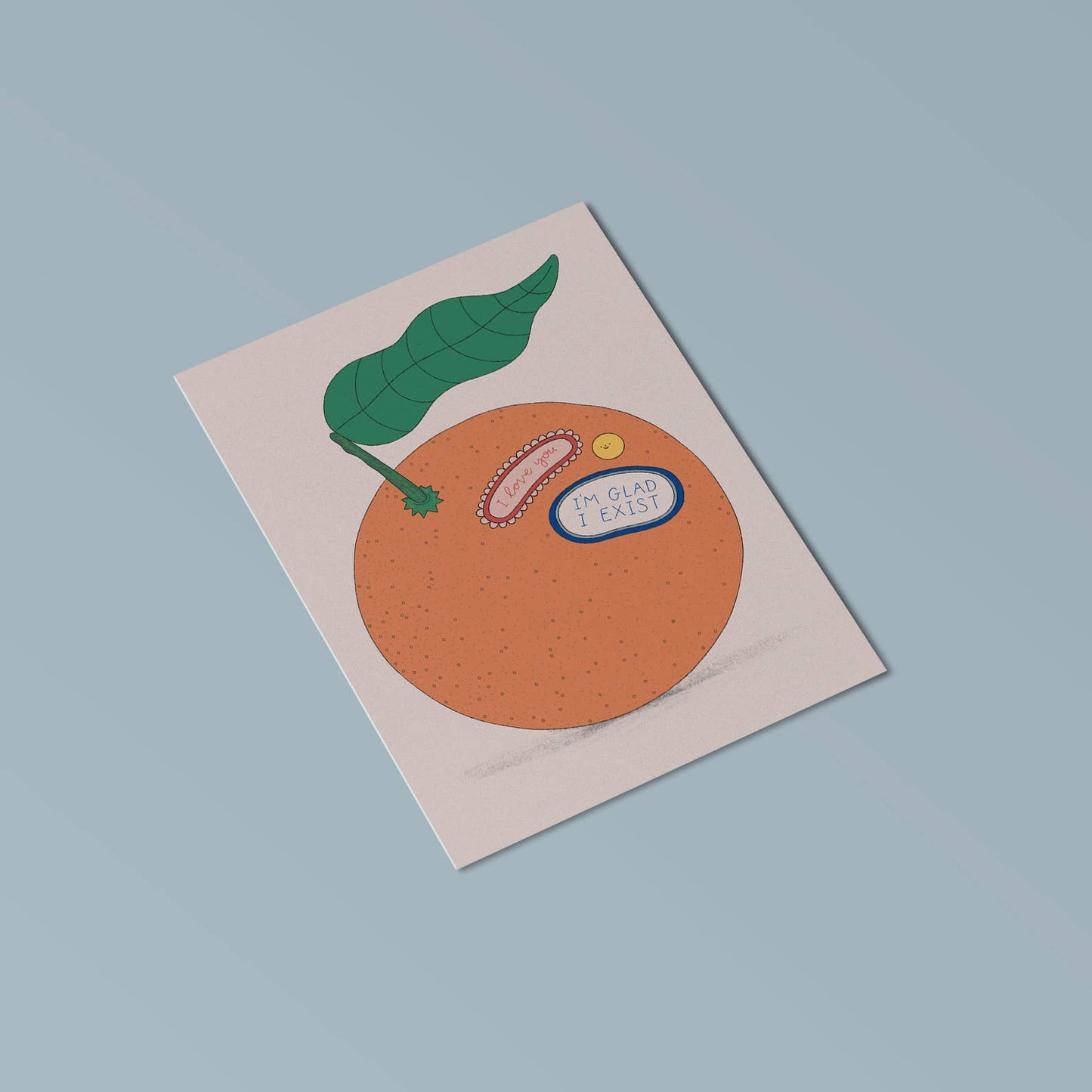 'The Orange' Greetings Card