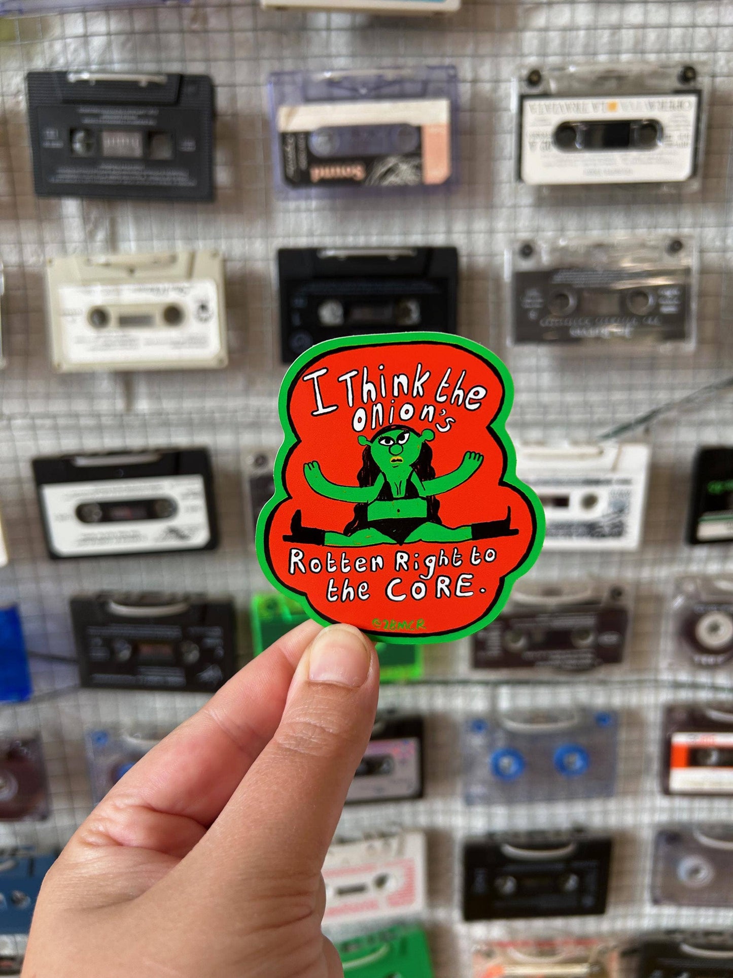 The Onion's Rotten Ogre Core Brat Vinyl Sticker 7x8cm