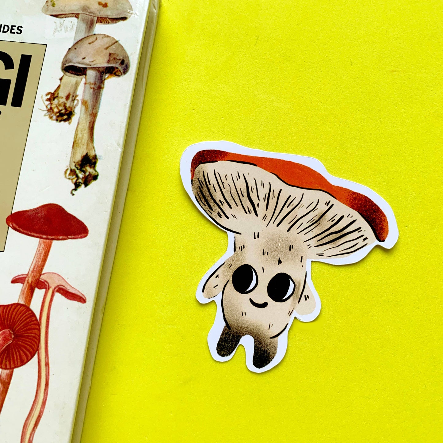 Mushroom Matt Paper Sticker