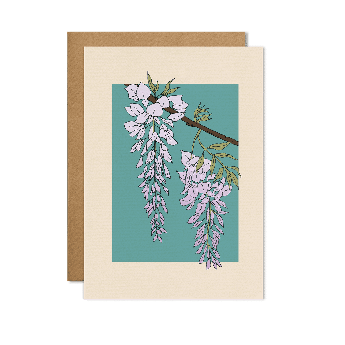Wisteria Flower Card: Cello-free