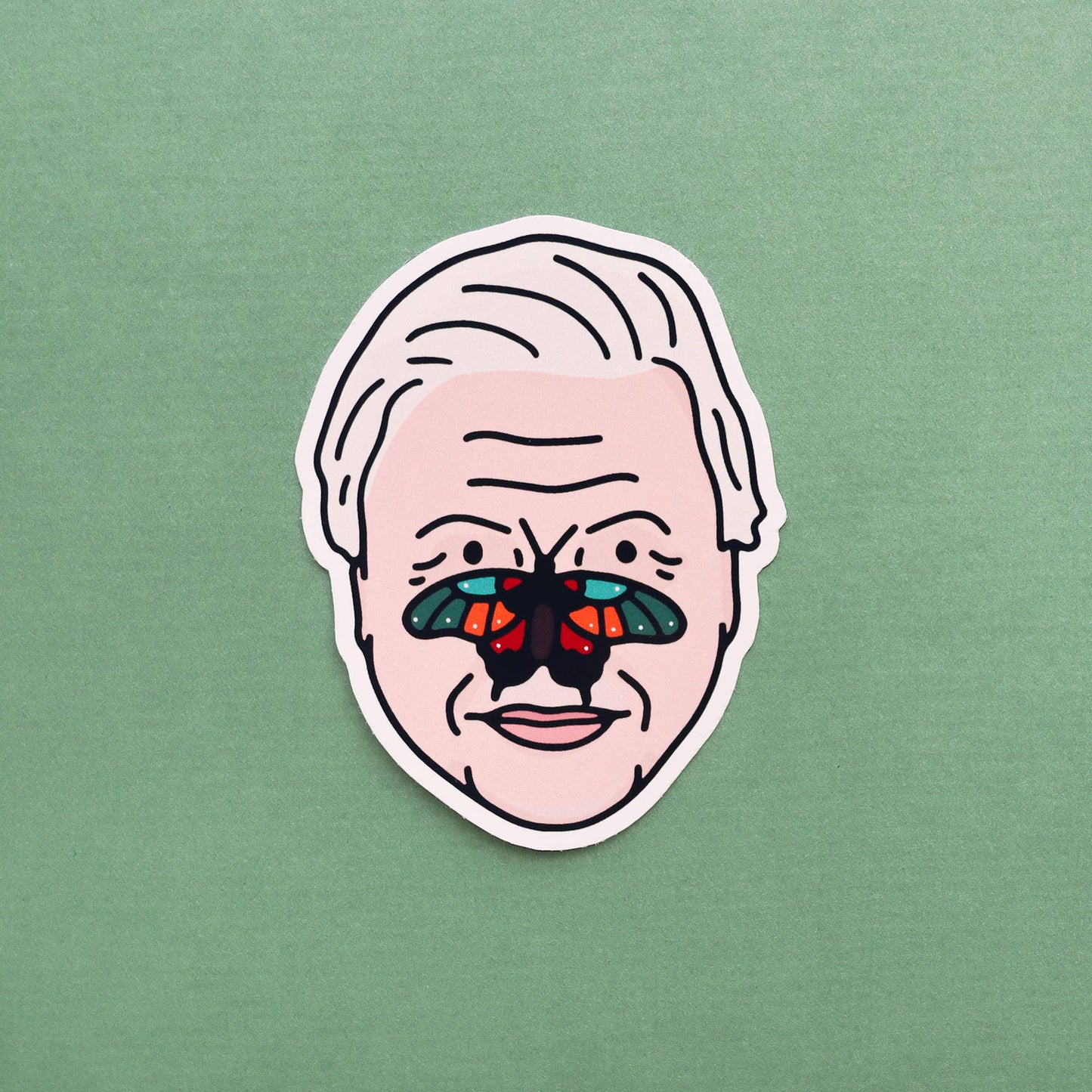 Attenborough Vinyl Sticker | Glossy Laptop Sticker