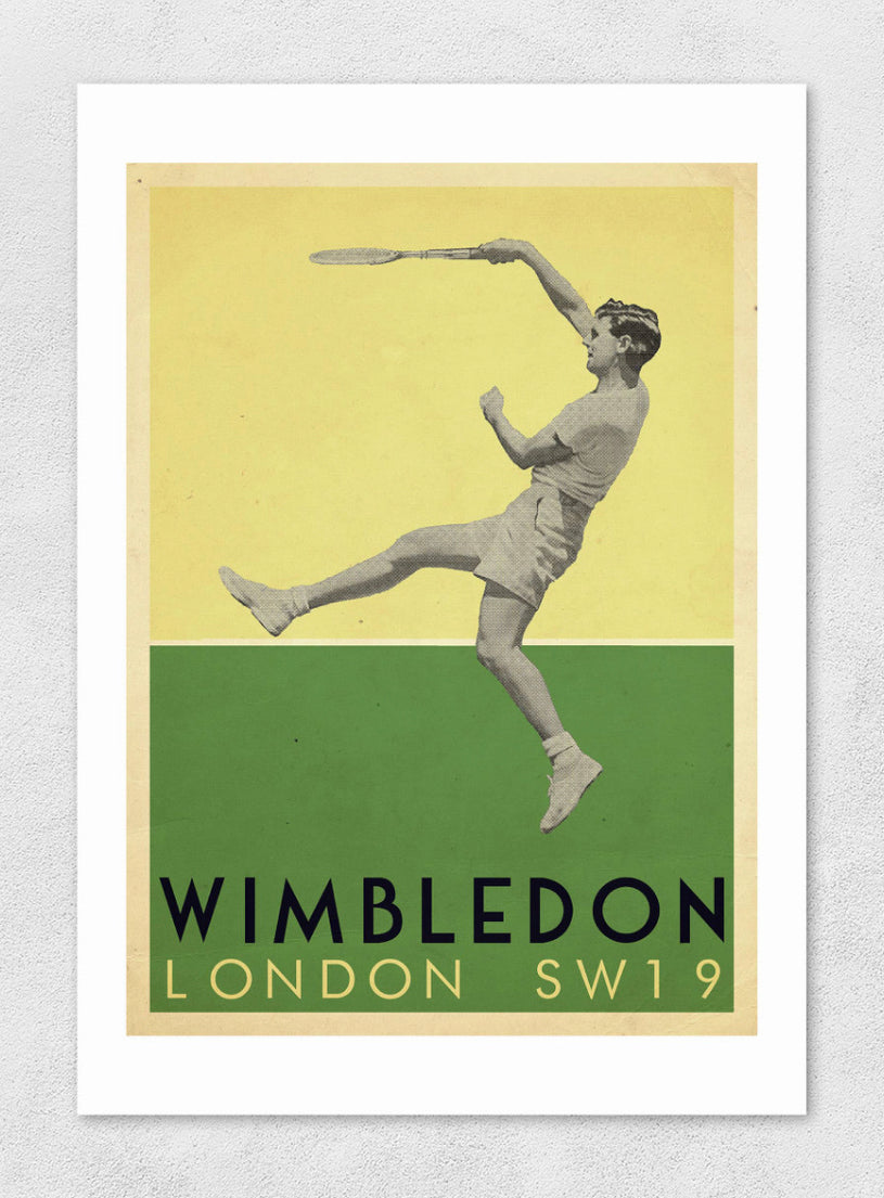 Wimbledon Tennis A3 Art Print