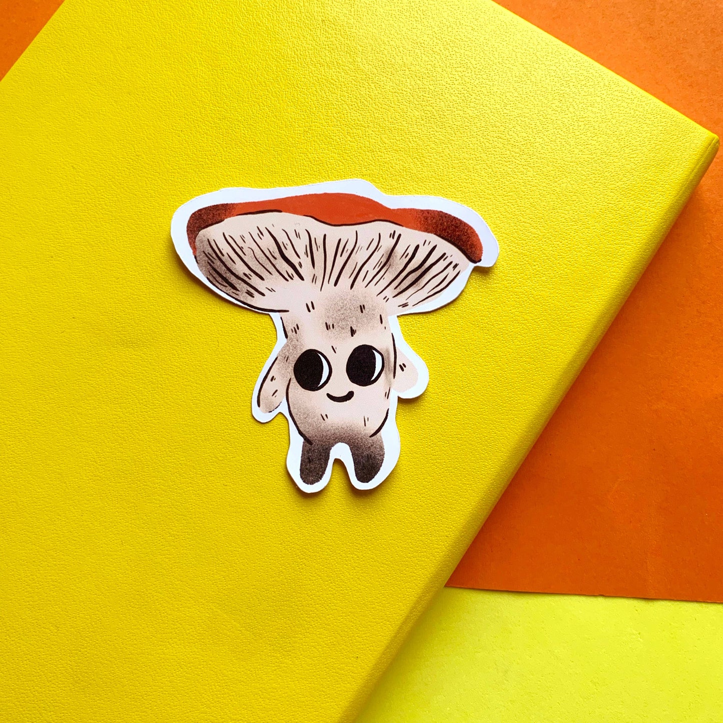 Mushroom Matt Paper Sticker