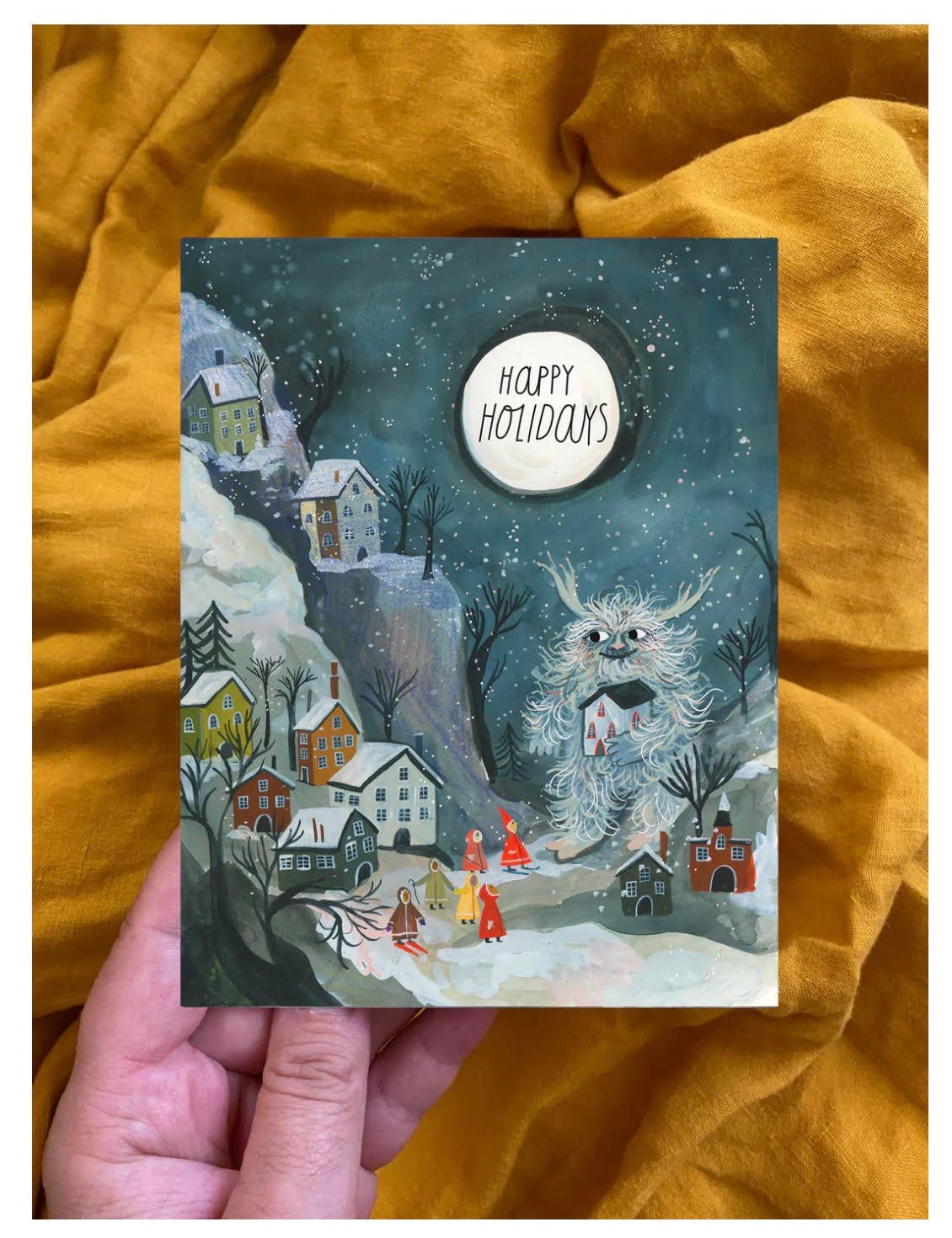 Fuzzy Holidays Christmas Card