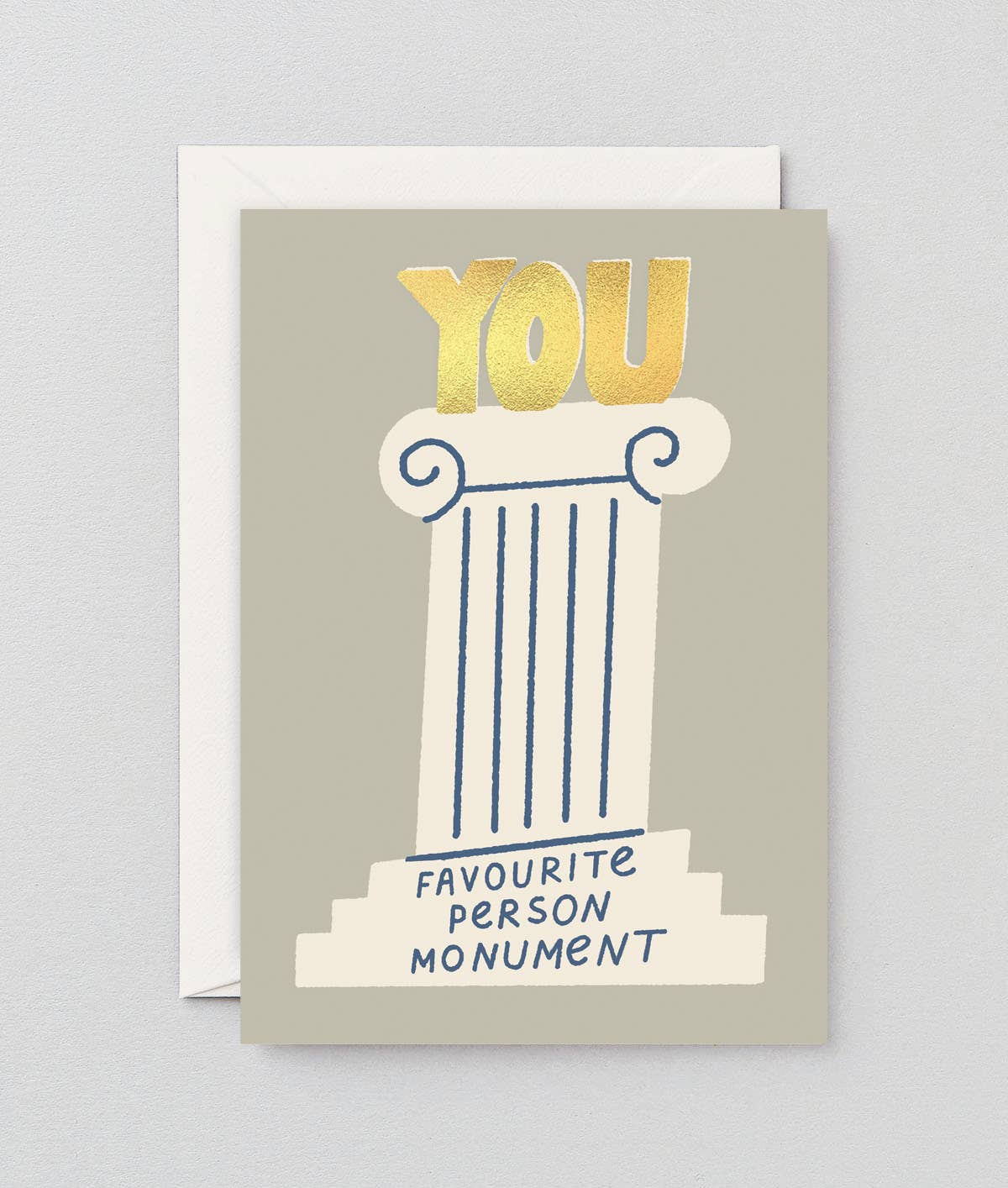 ‘Favourite Person Monument’ Greetings Card