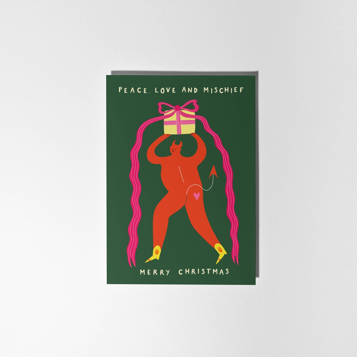 Peace, Love and Mischief Christmas Card | Festive Card