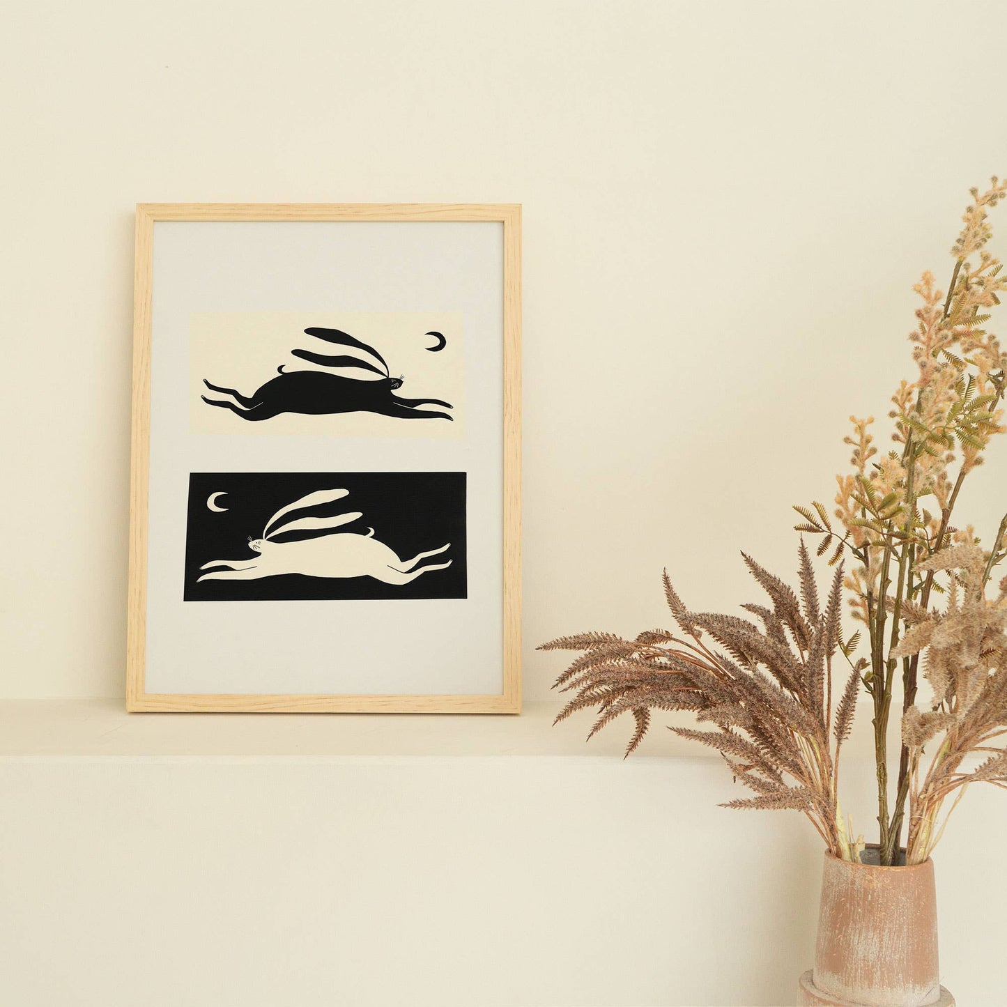 Negative / Positive Hare A4 Print