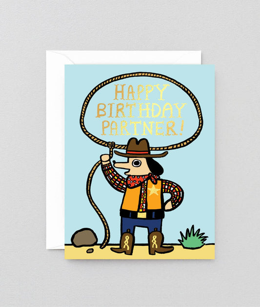 Happy Birthday Partner' Kids Birthday Greetings Card