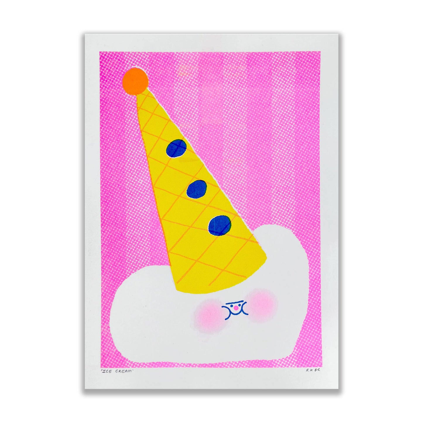 A3 Riso Print - Ice Cream