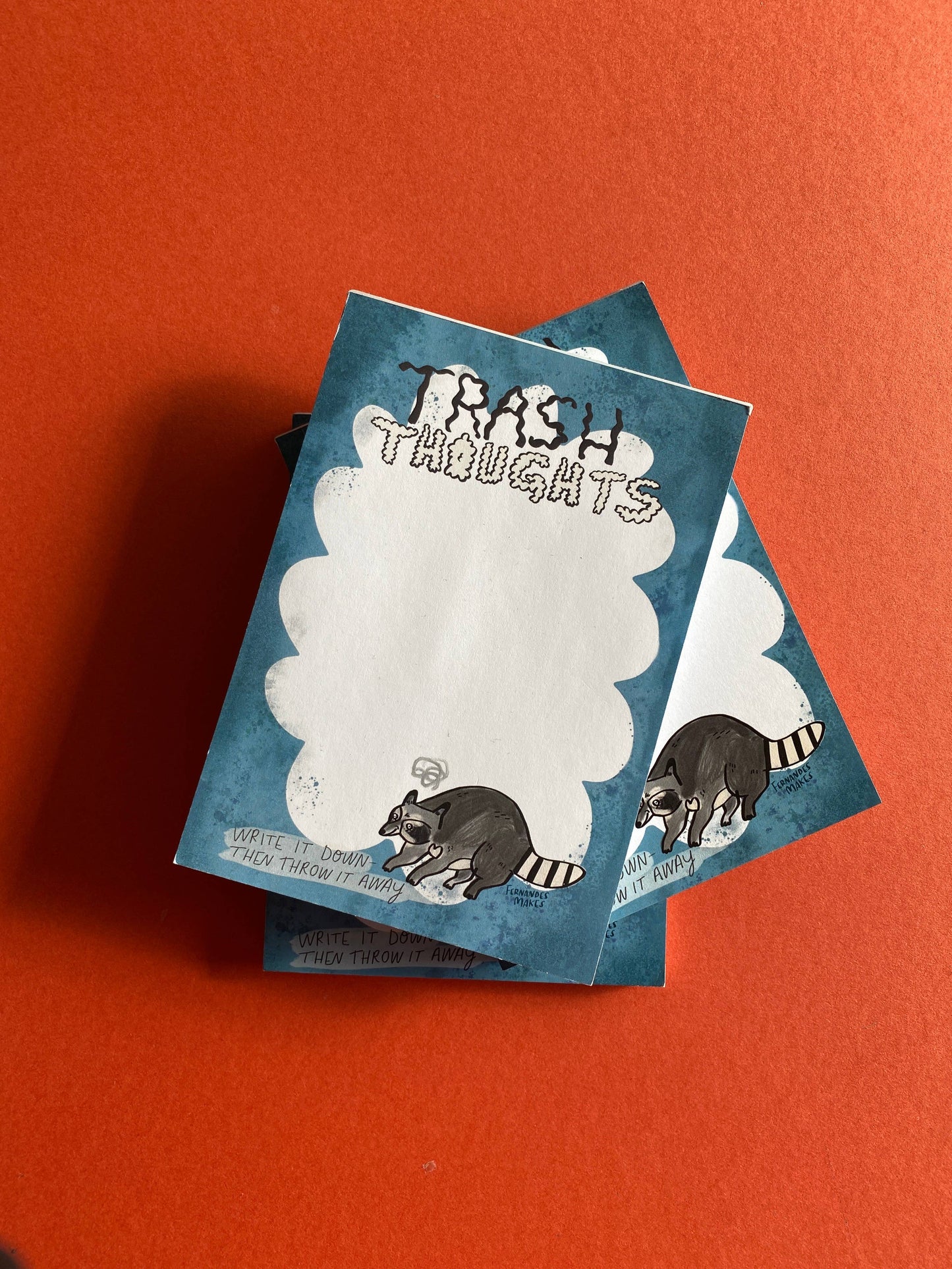Trash Thoughts Raccoon A6 Jotter / Notepad / Pad