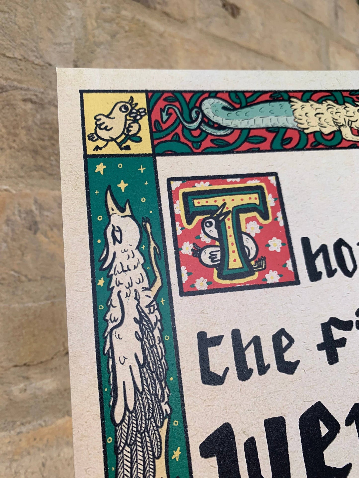 Medieval A4 Laser Printed "Finest Wench" Art Print