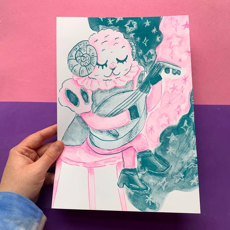 Bahhrd A4 Risograph Art Print