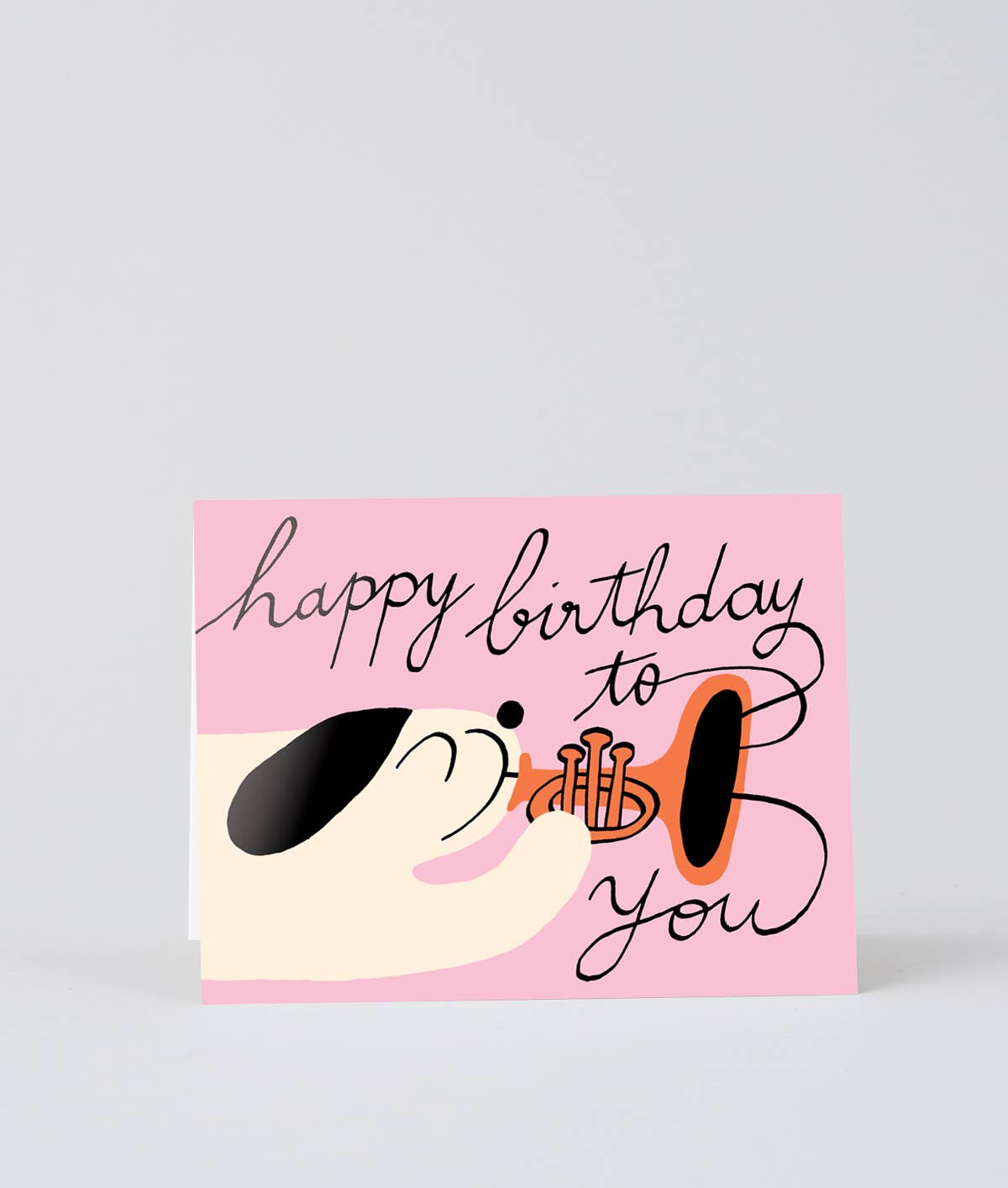 Happy Birthday To You Dog & Trumpet' Kids Birthday Card